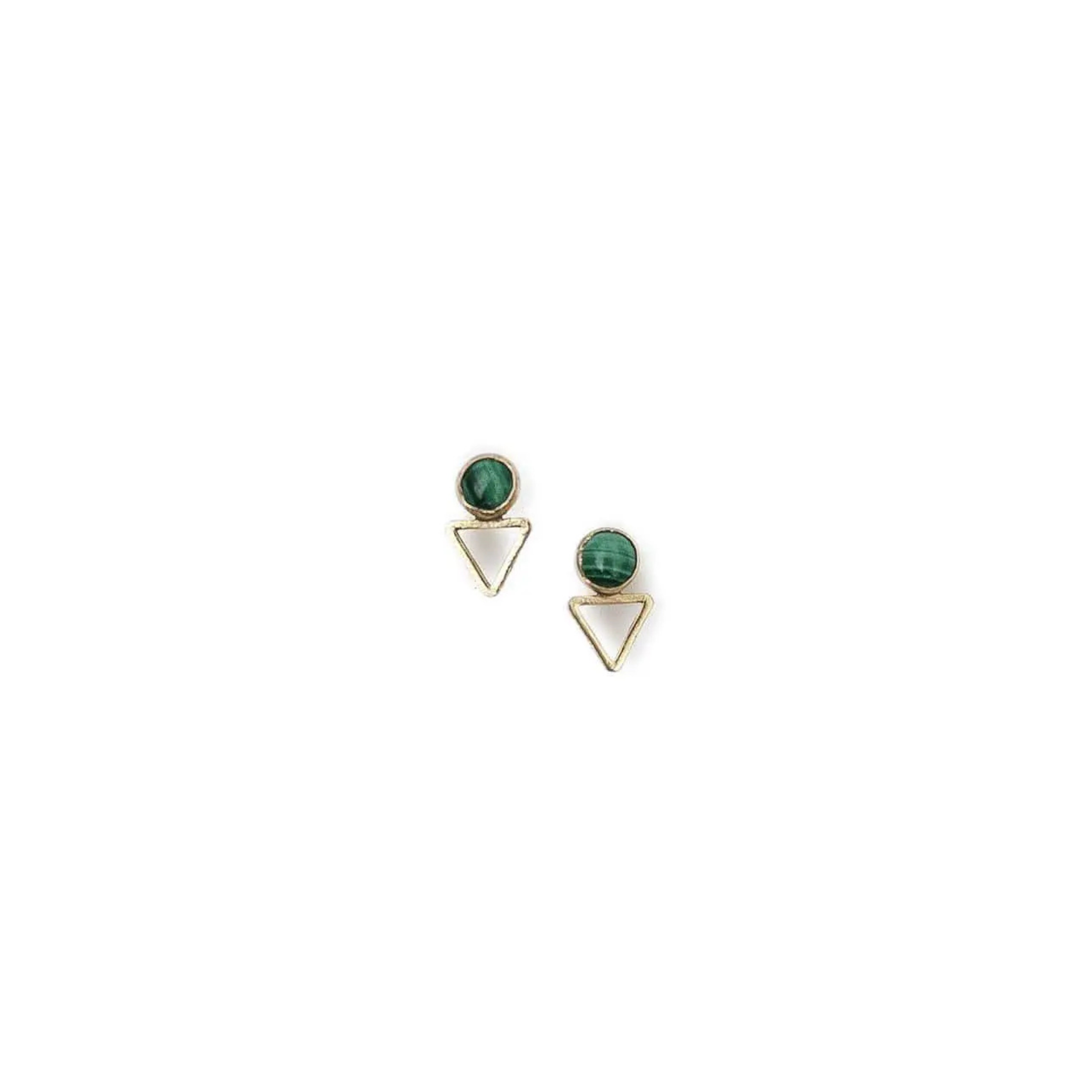 Malachite Tiny Elder Studs