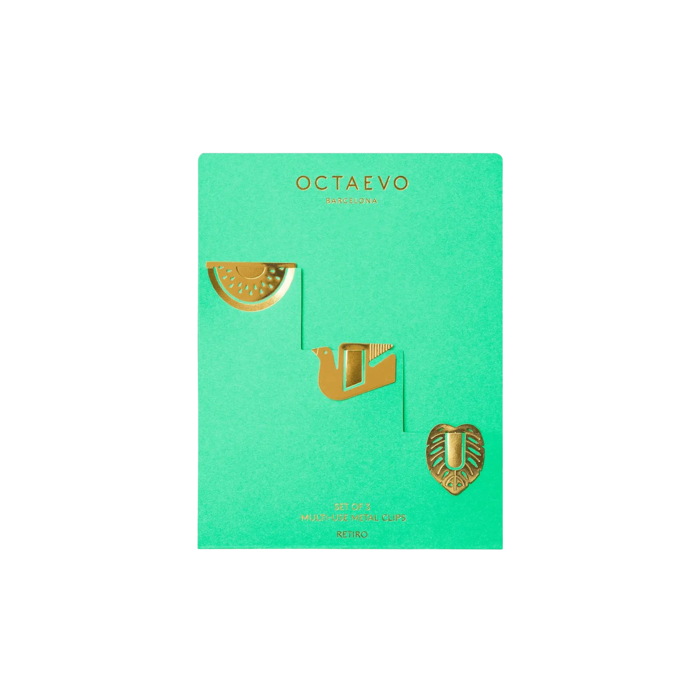 Metal Paperclips - Green