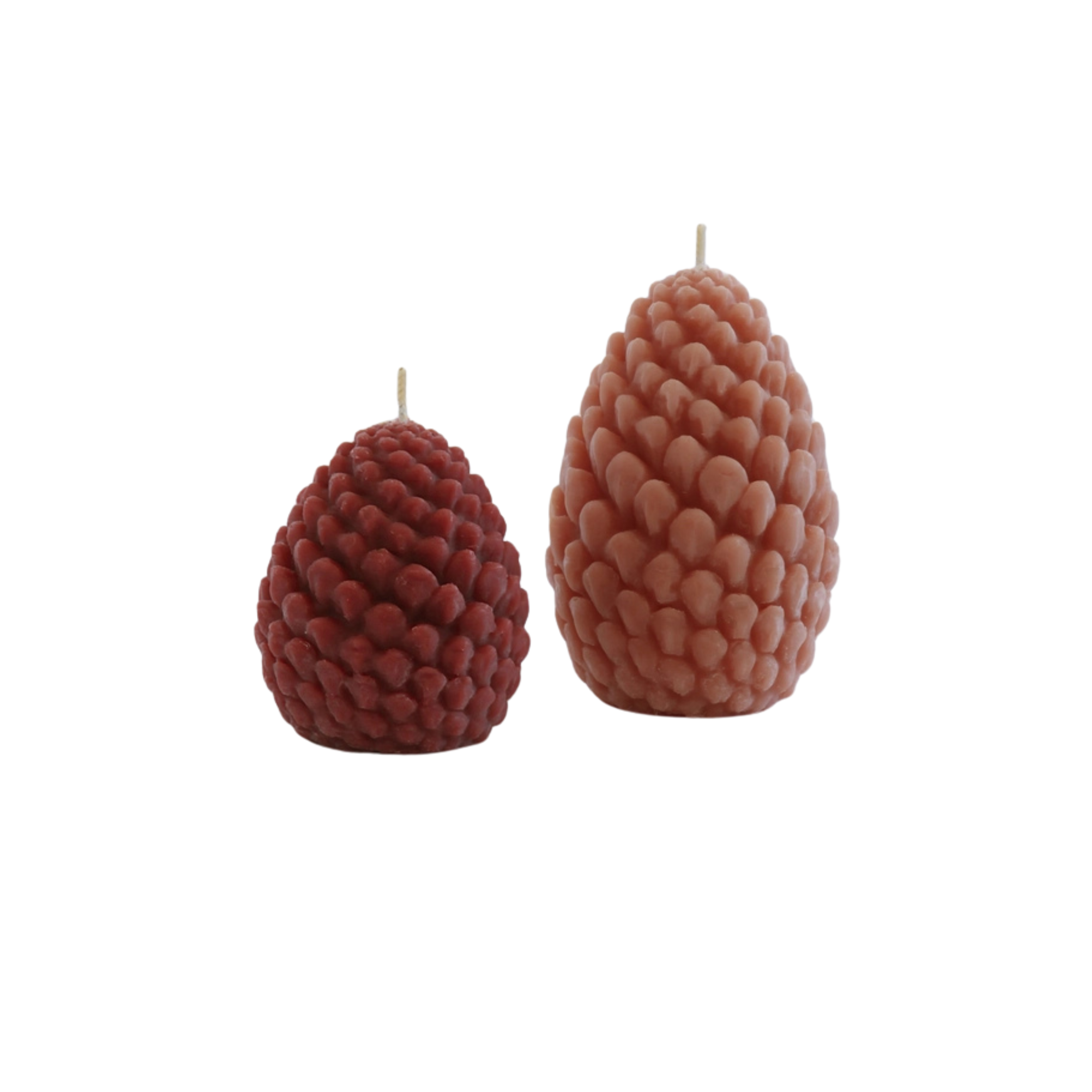 Beeswax Pine Cone Candle