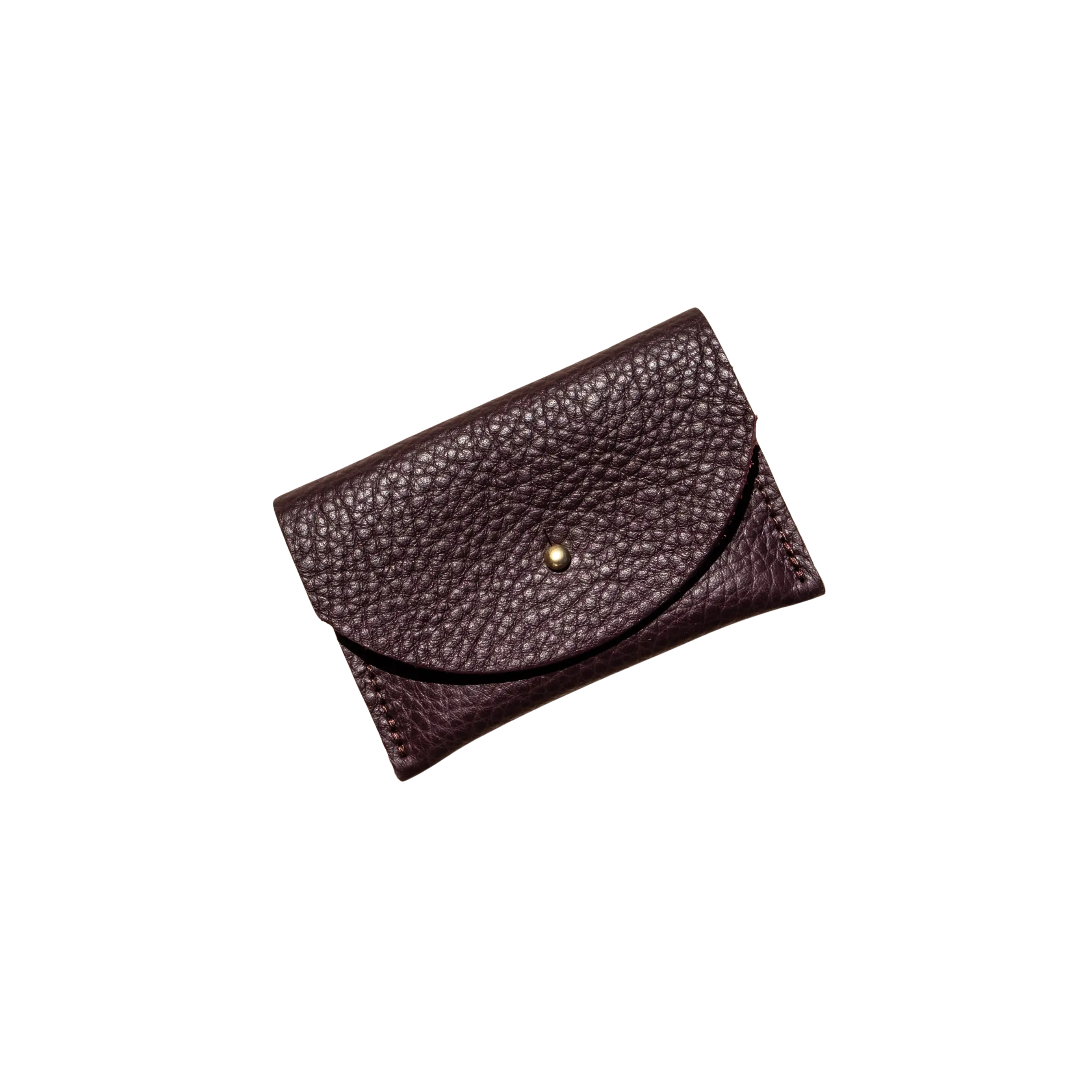 Plum Leather Cardholder