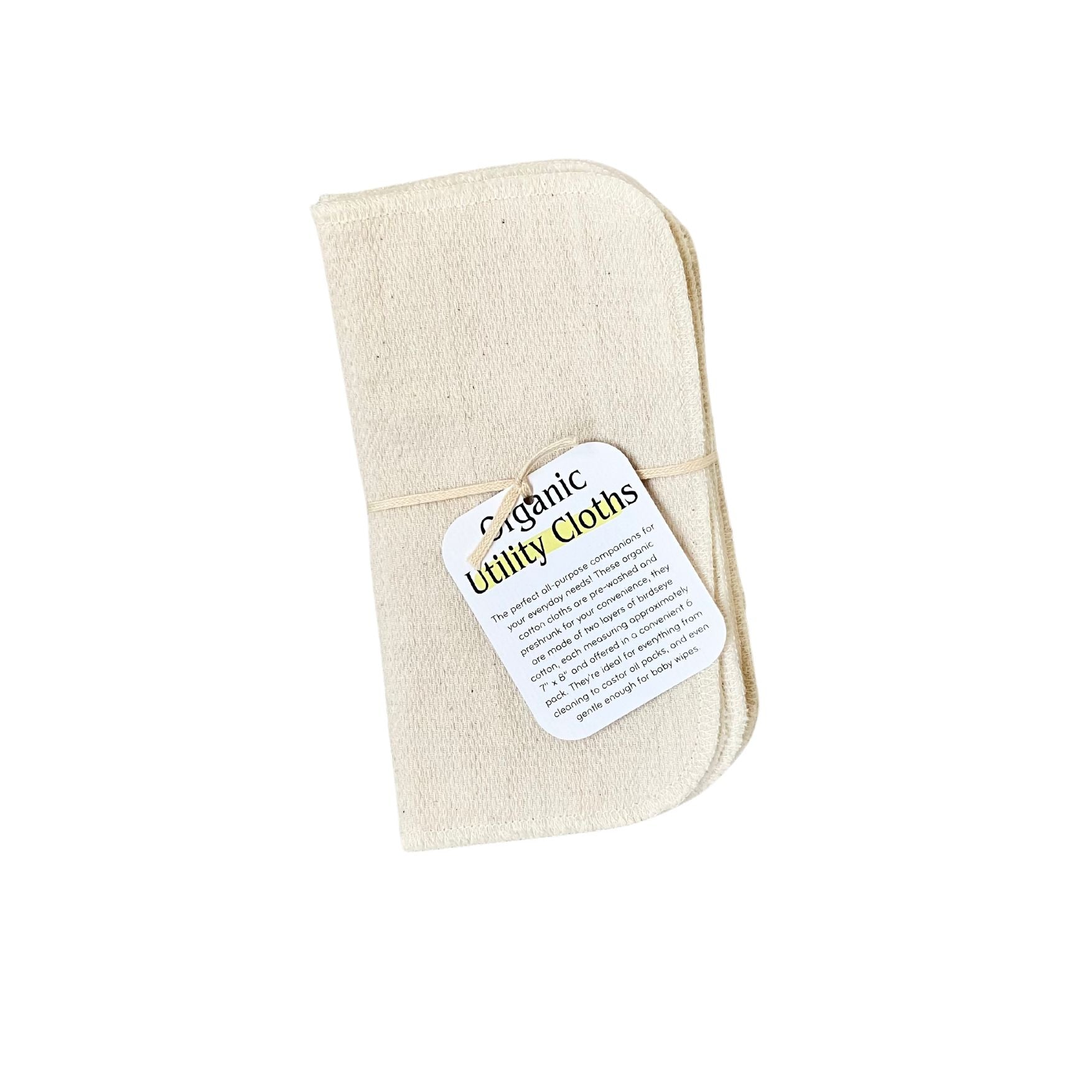 Organic Utility Cloths - 6 Pack
