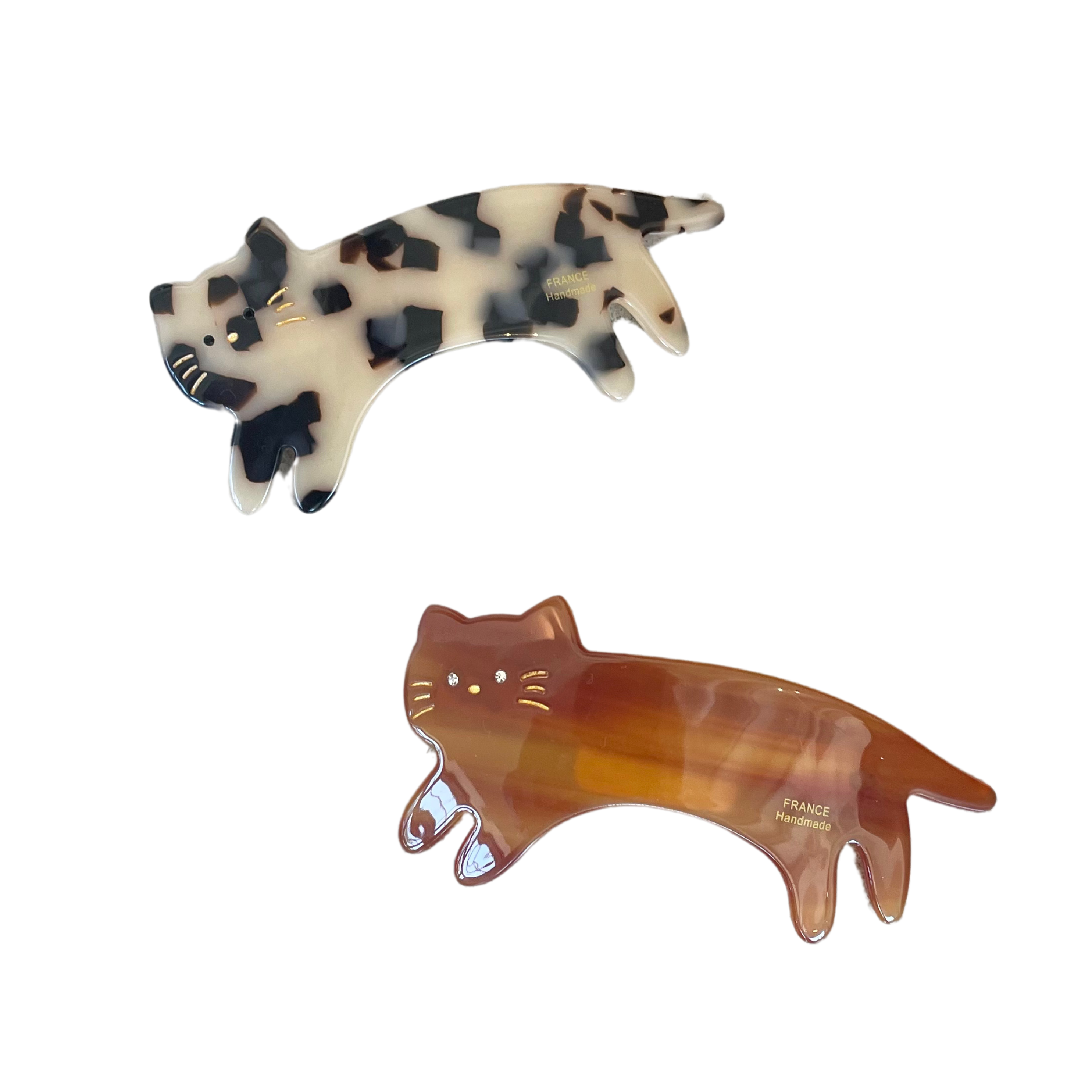 Cat Spring Clip Barrettes