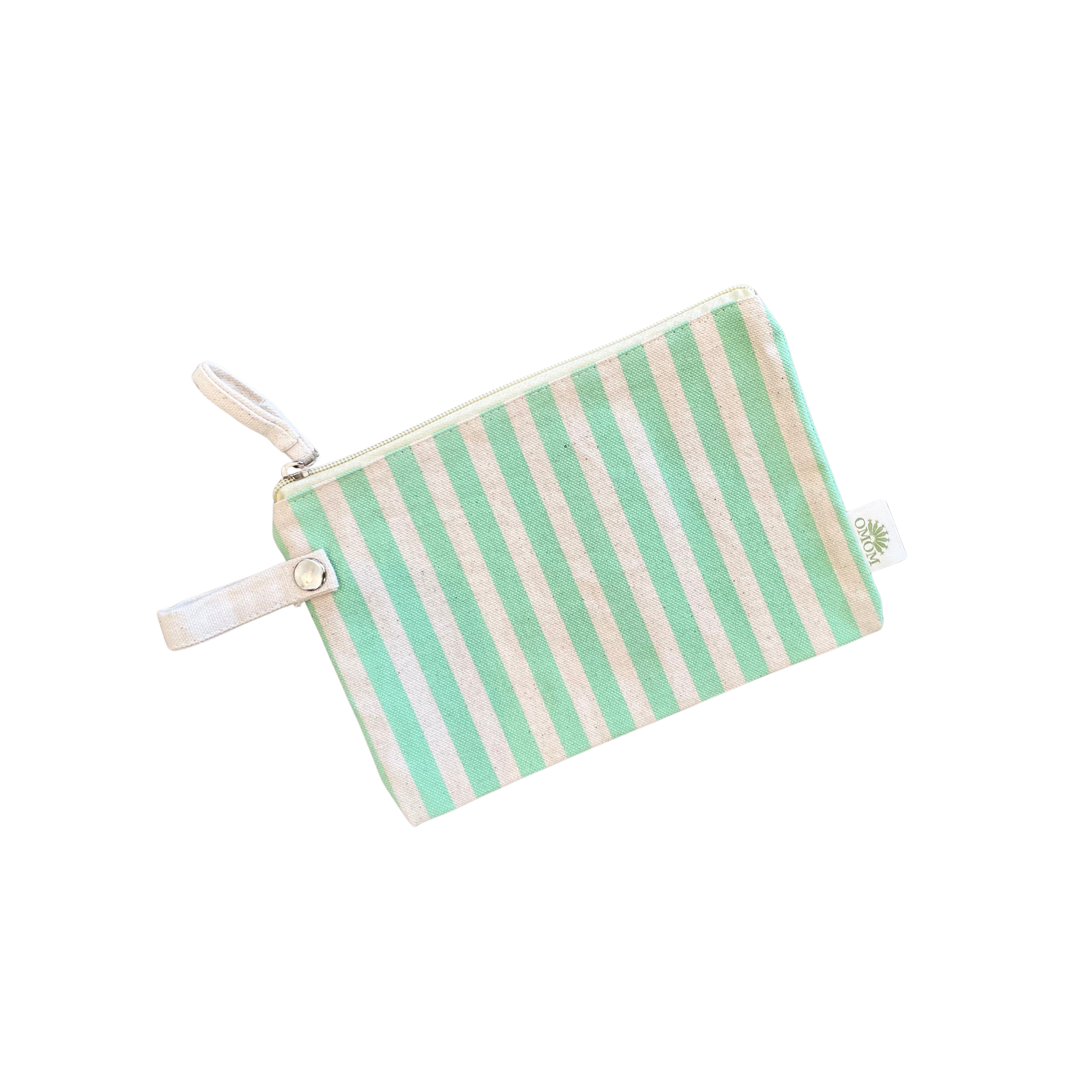 Organic Striped Zip Pocket