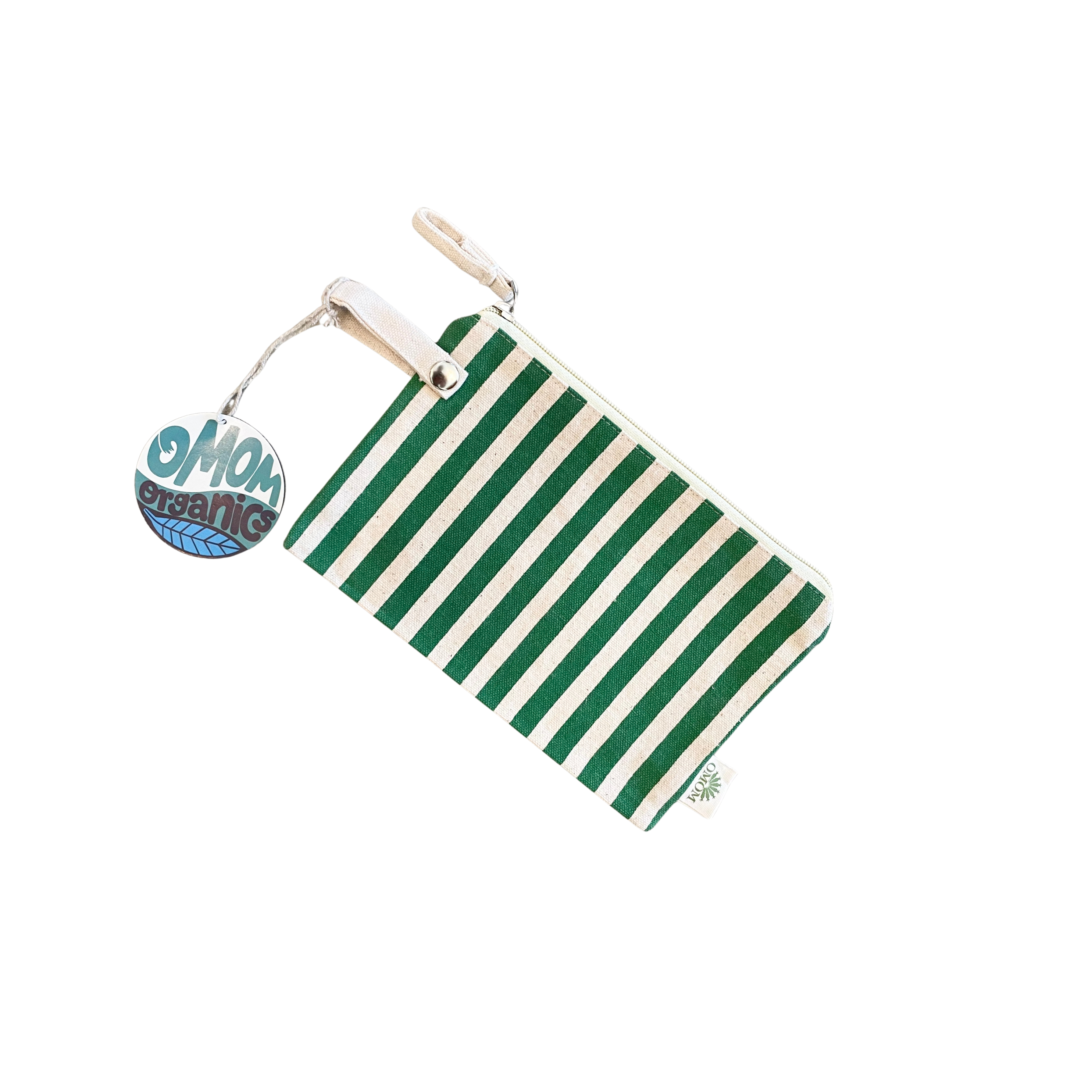 Organic Striped Zip Pocket
