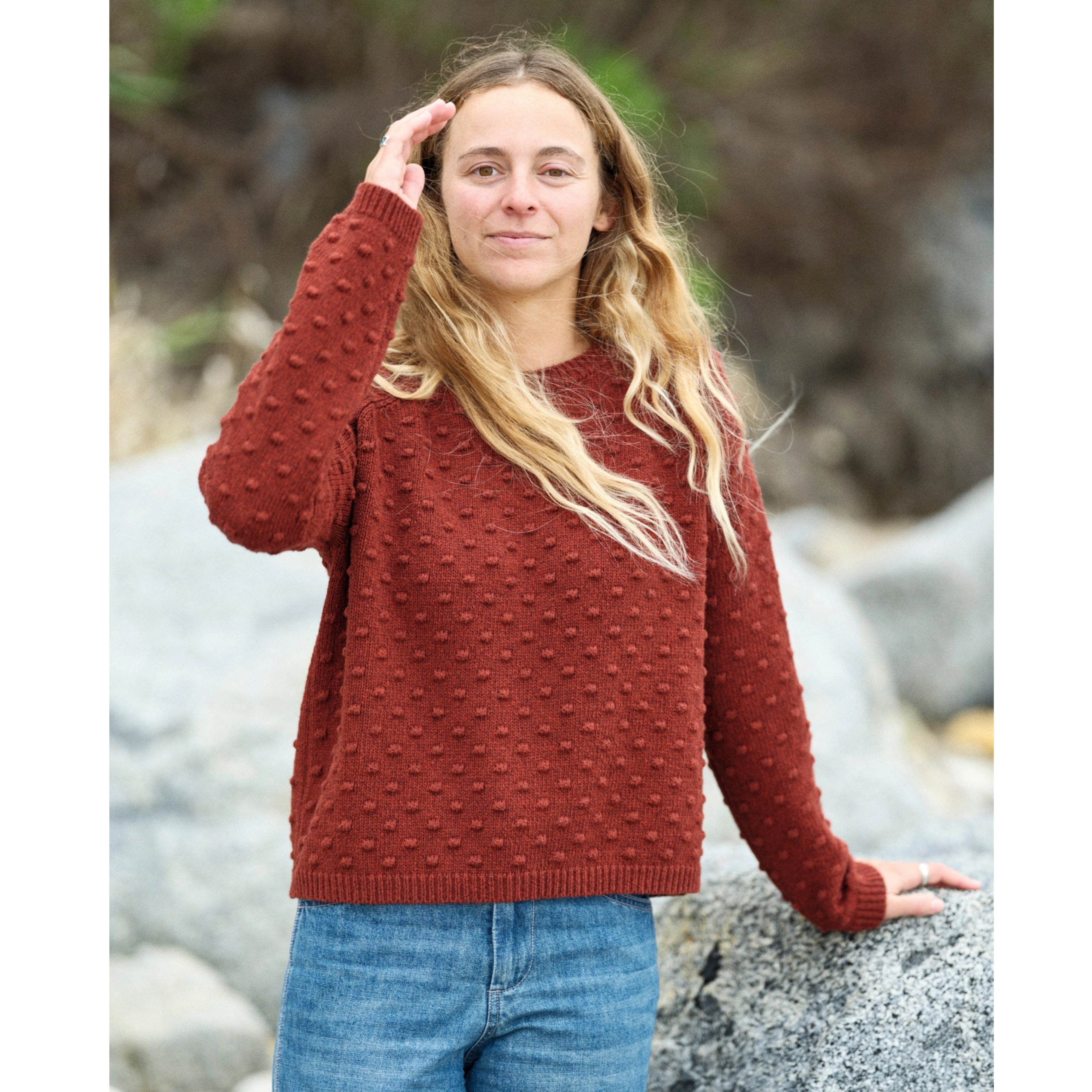 Pearl Sweater - Wine