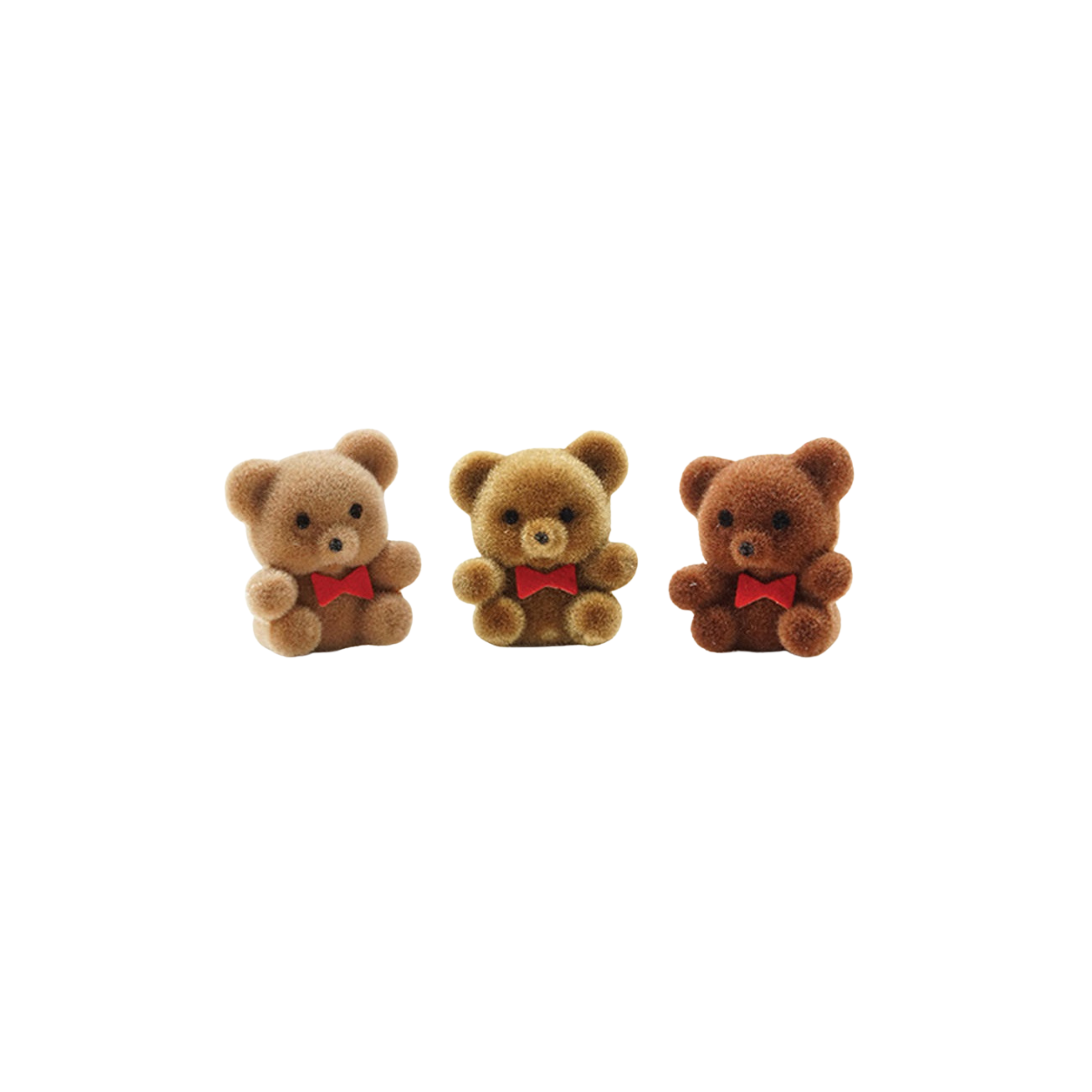 Mini Flocked Bear