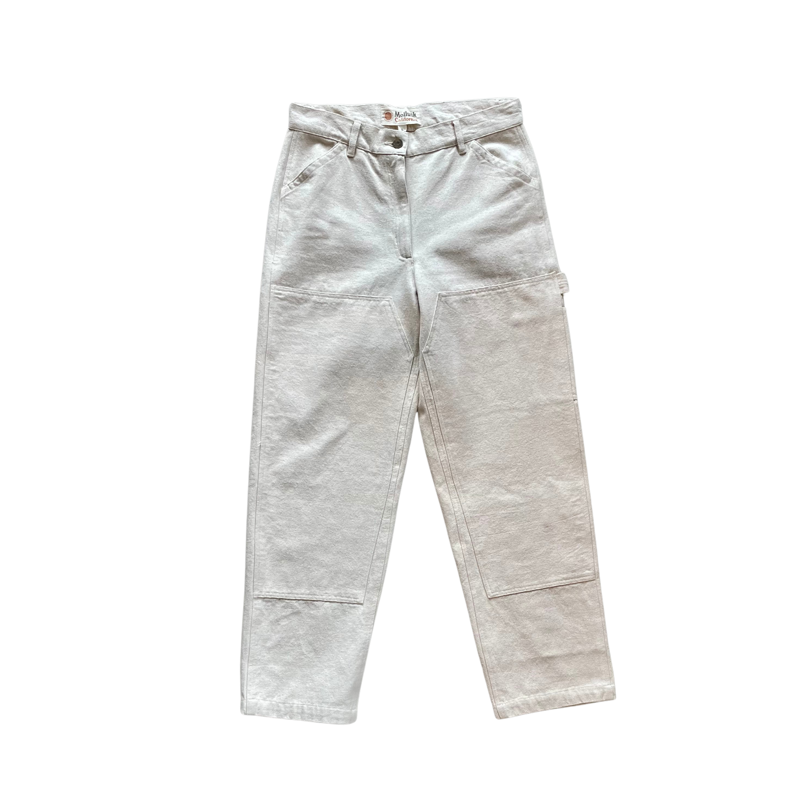 Patchfront Work Pants - Natural