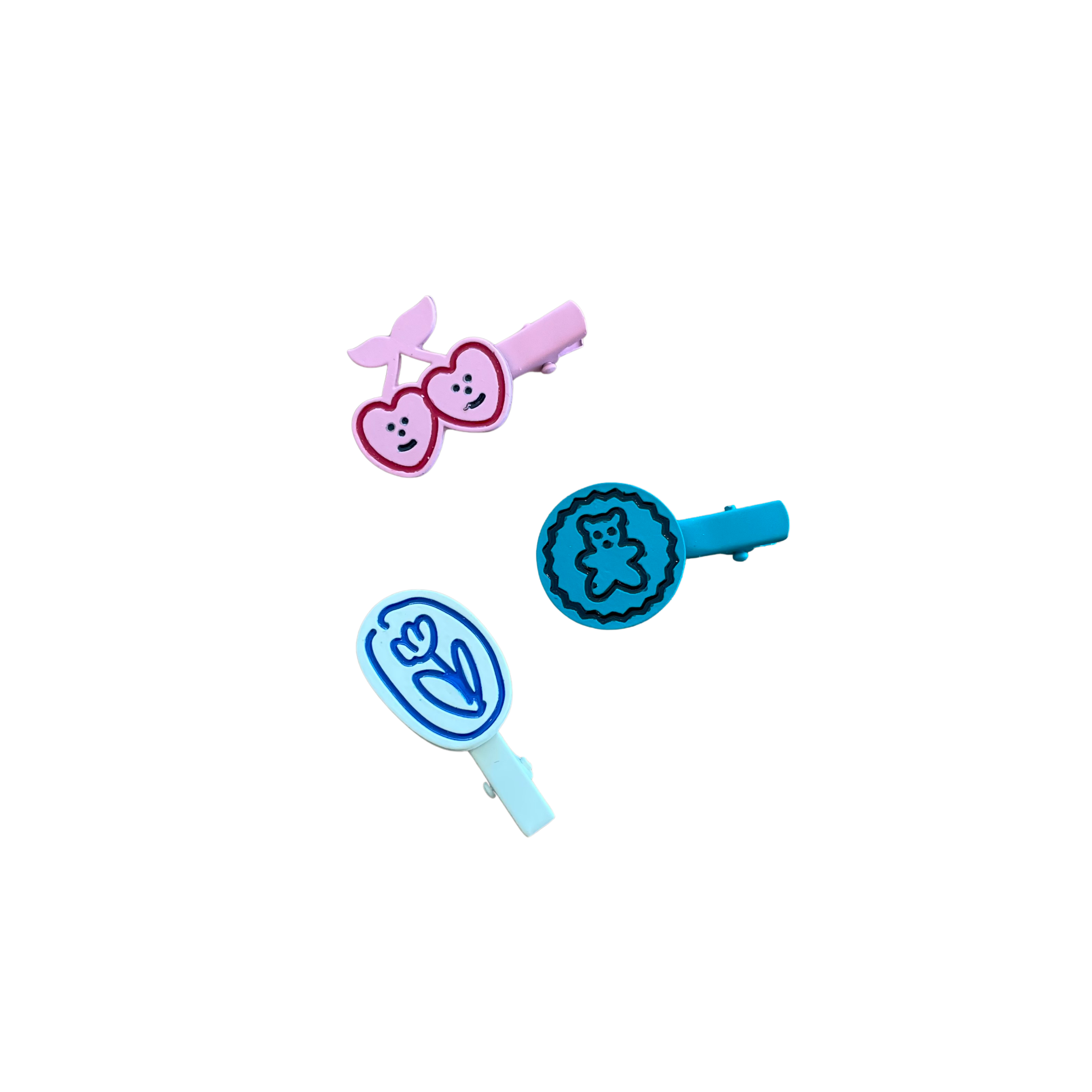 Mini Metal Hair Clasps - Assorted