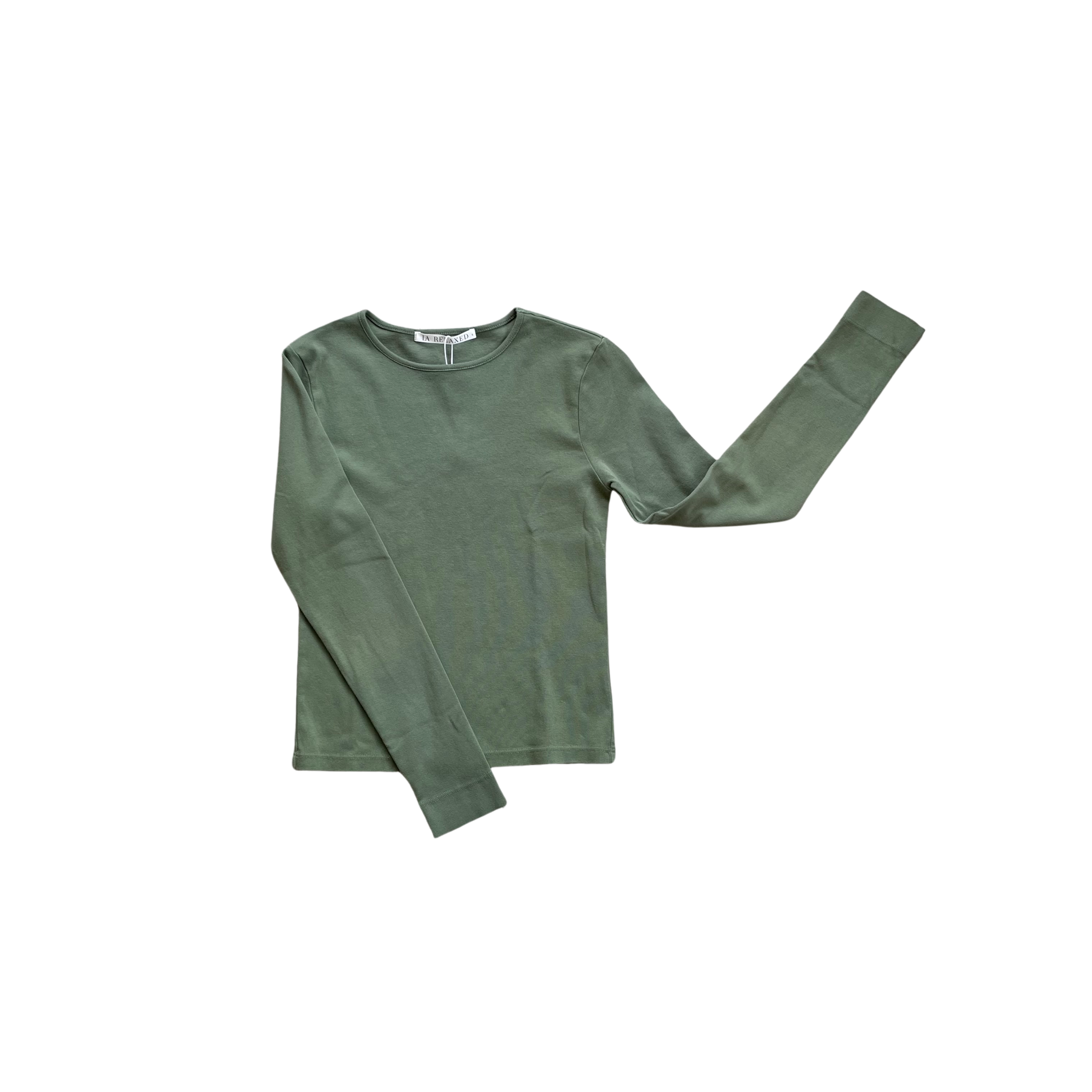 Long Sleeve Bebe Tee - Algae