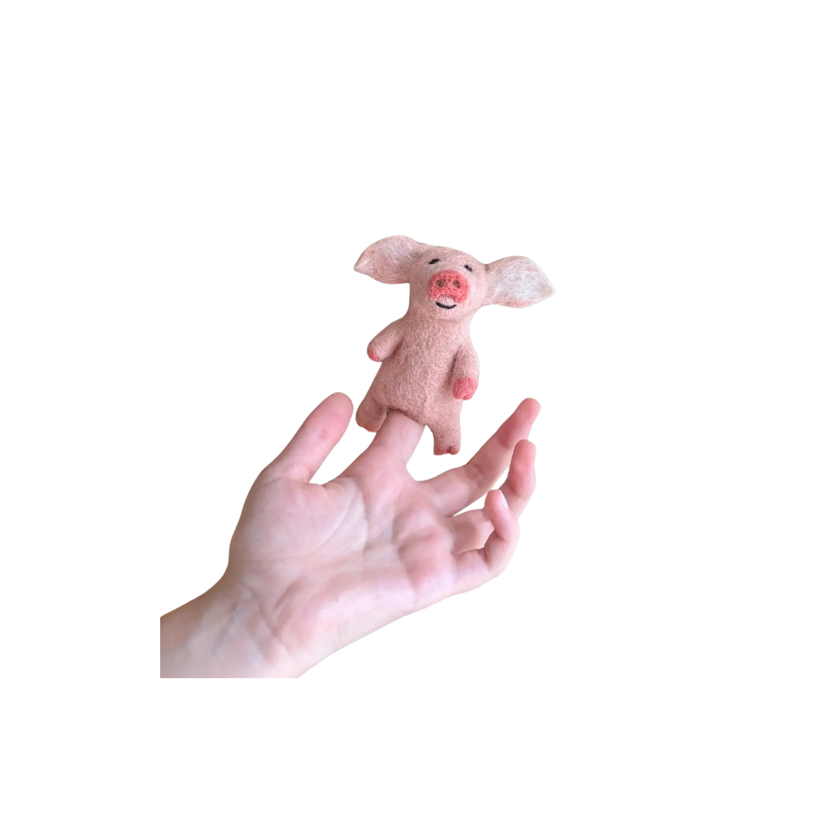 Felt Finger Puppet - Pig