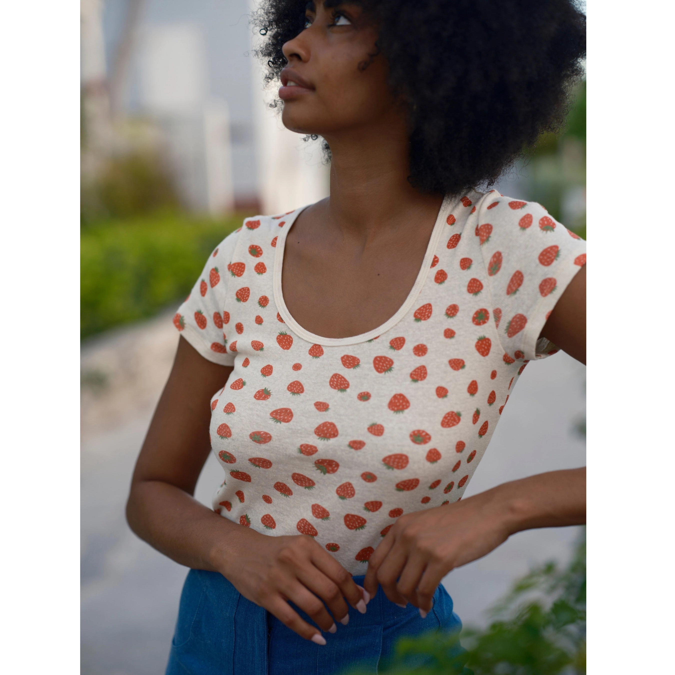 Scoop Tee - Strawberry