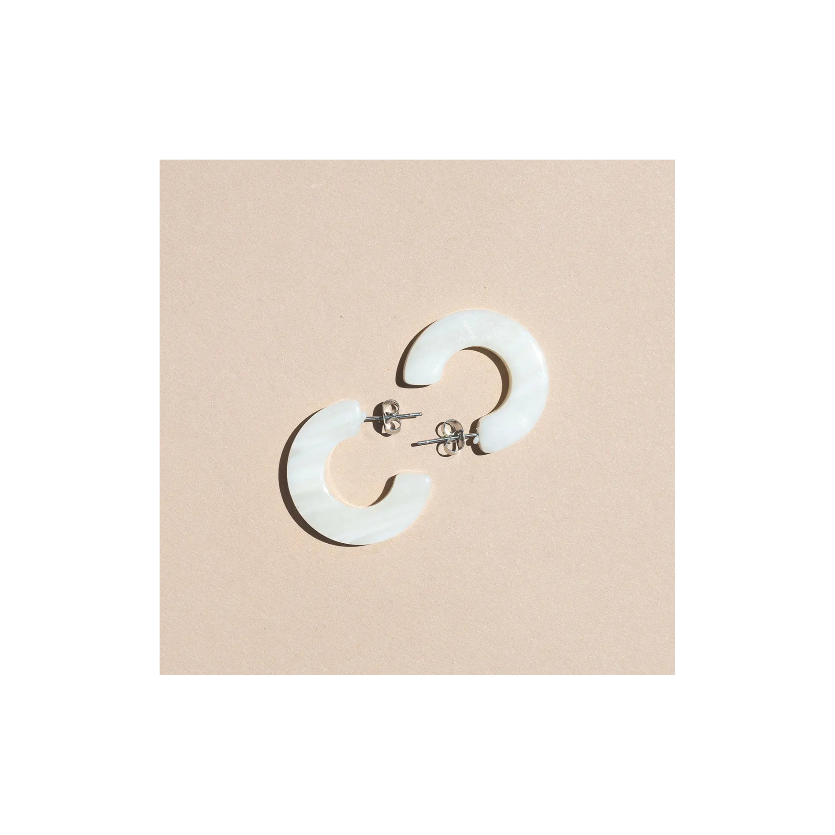 Cream Ray Earrings