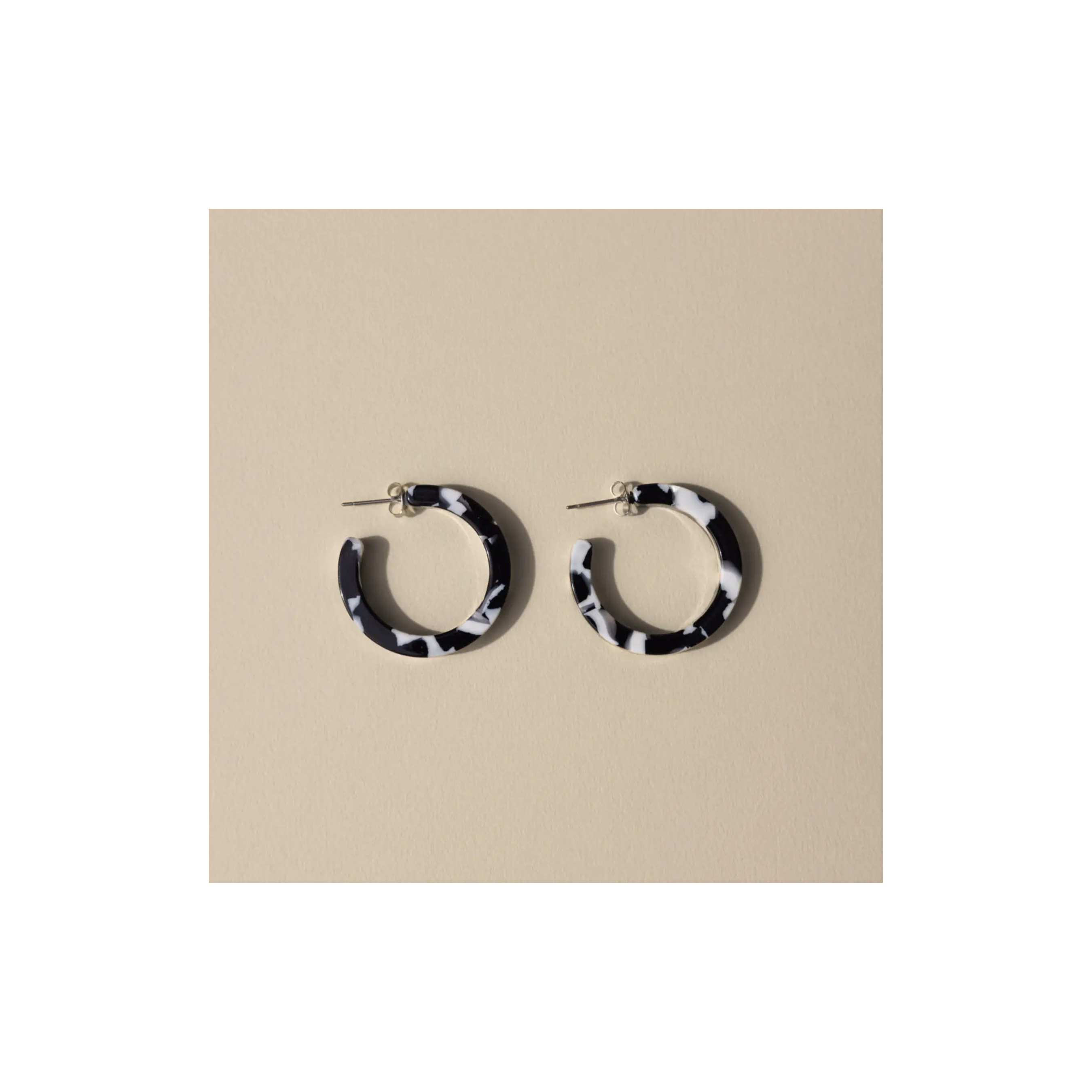 Black & White Sol Earrings