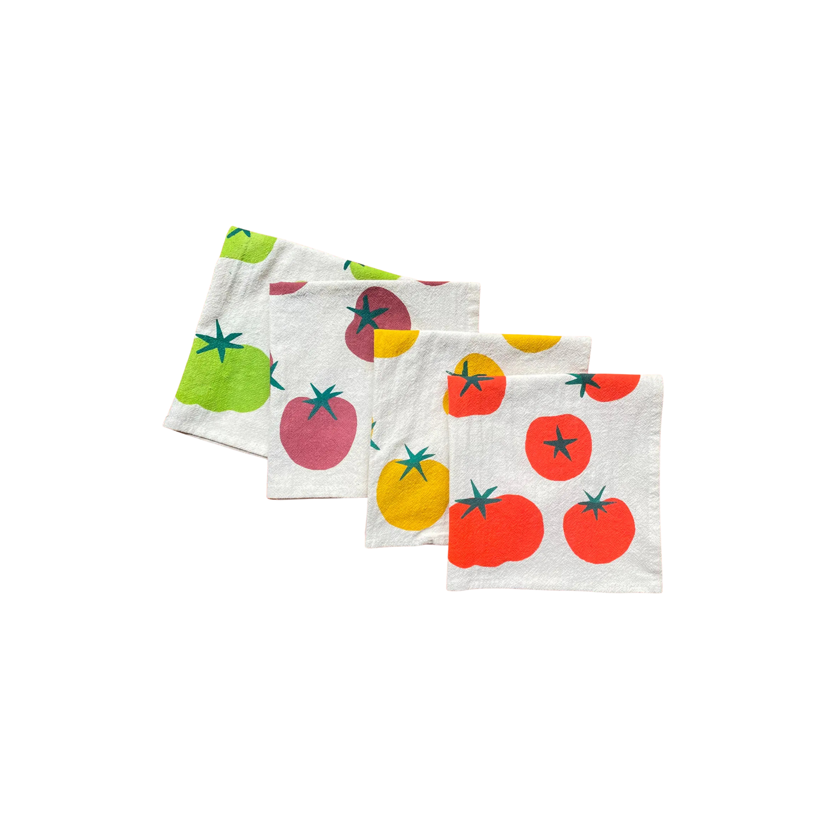 Set of 4 Cotton Napkins - Tomatoes
