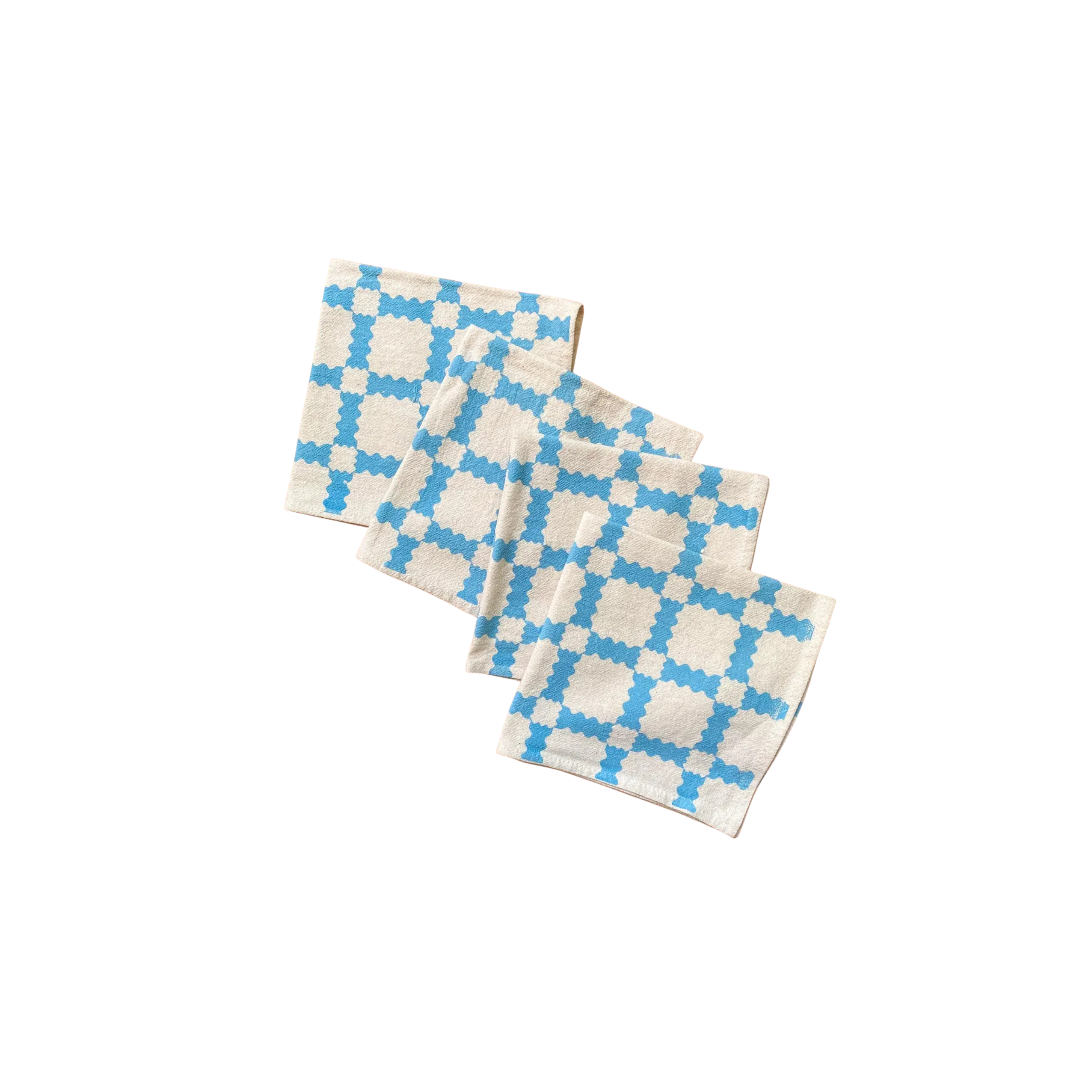 Set of 4 Cotton Napkins - Party Plaid