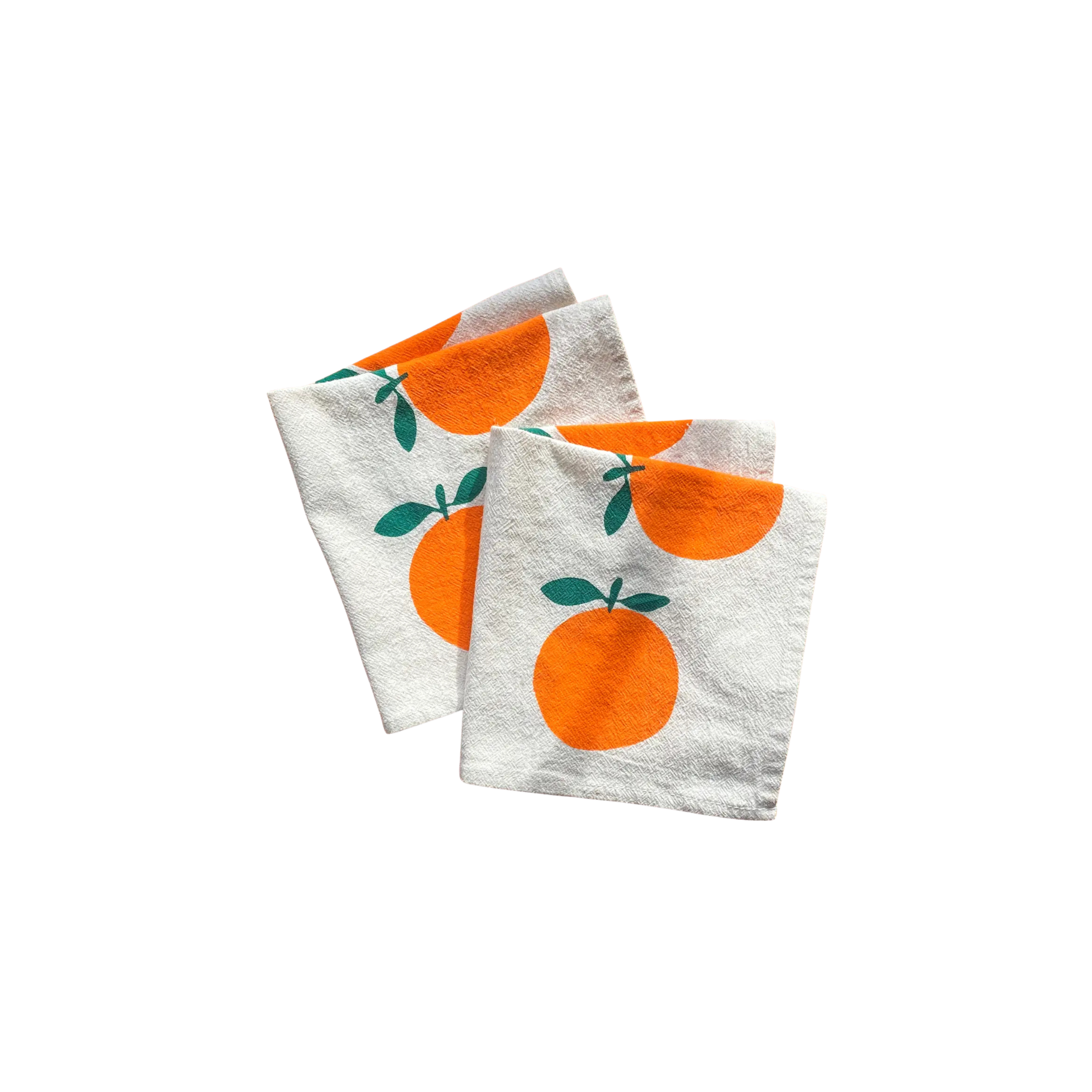 Set of 4 Cotton Napkins - Oranges