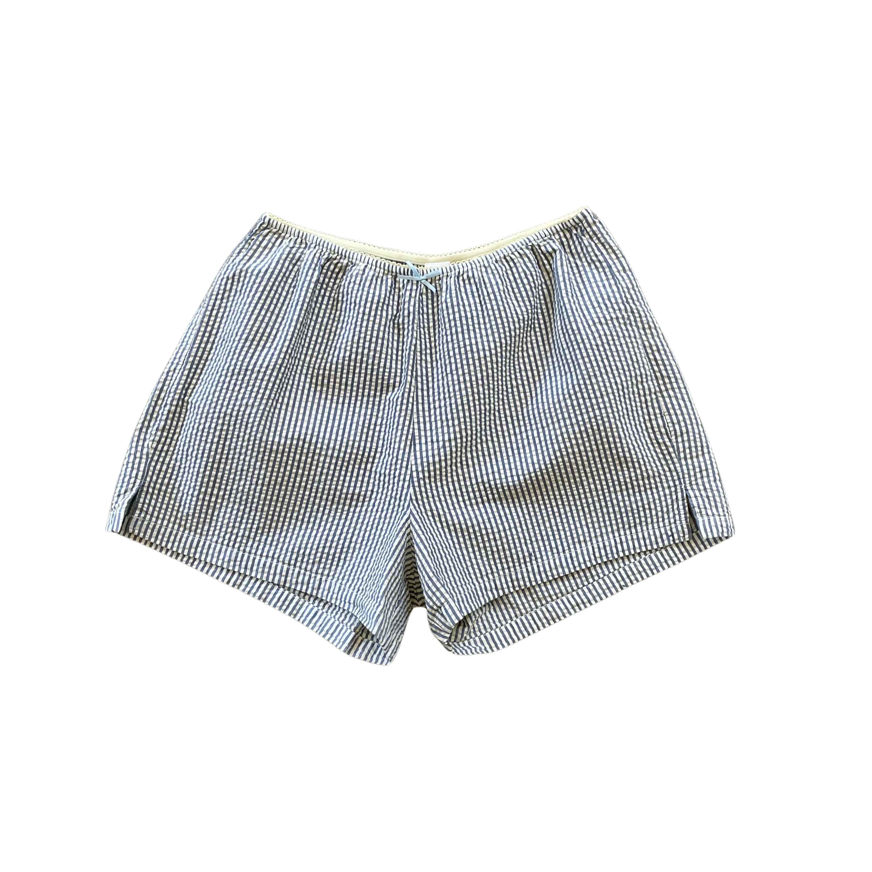 Seersucker Shorts - Lemondrop Stripe