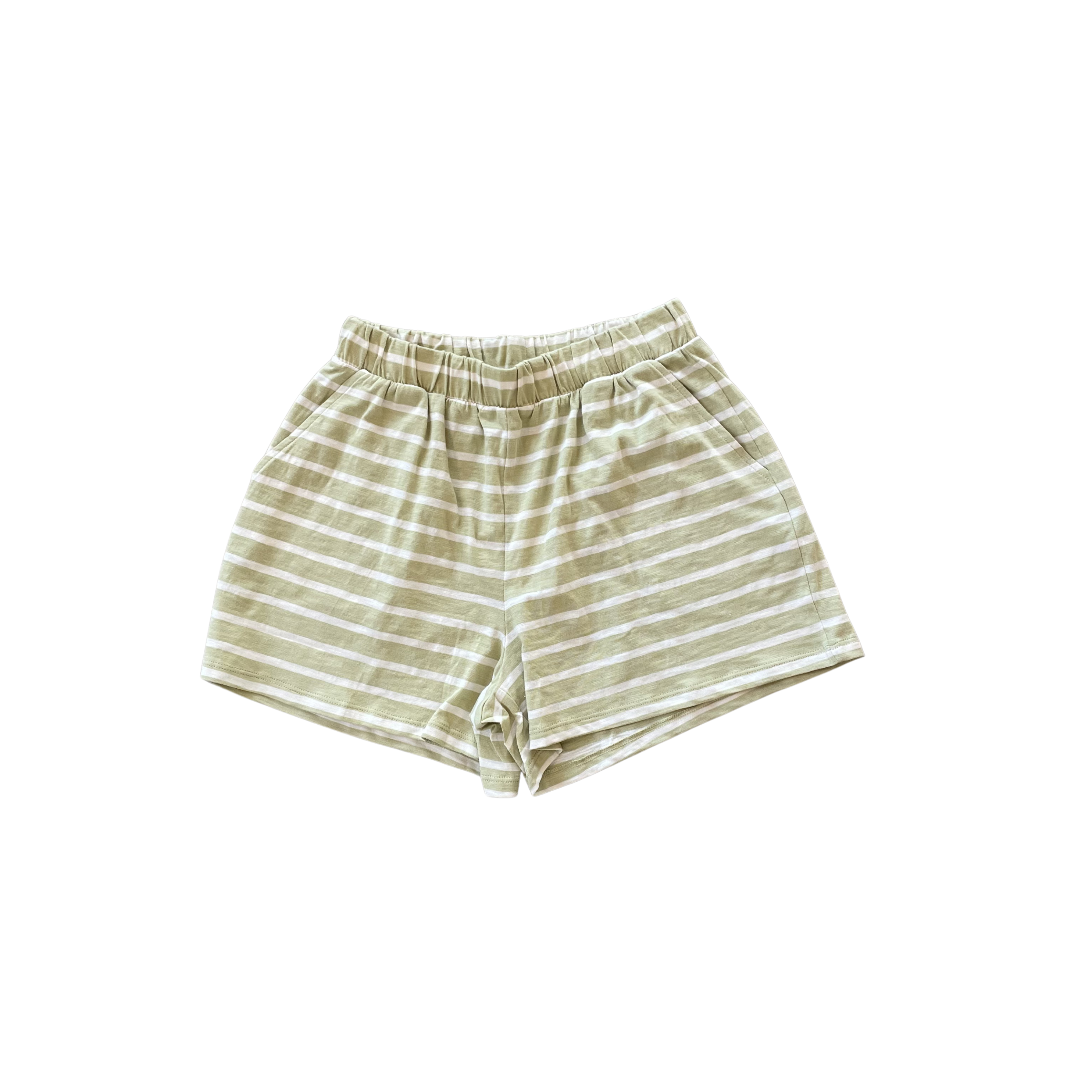 Striped Shorts - Lettuce