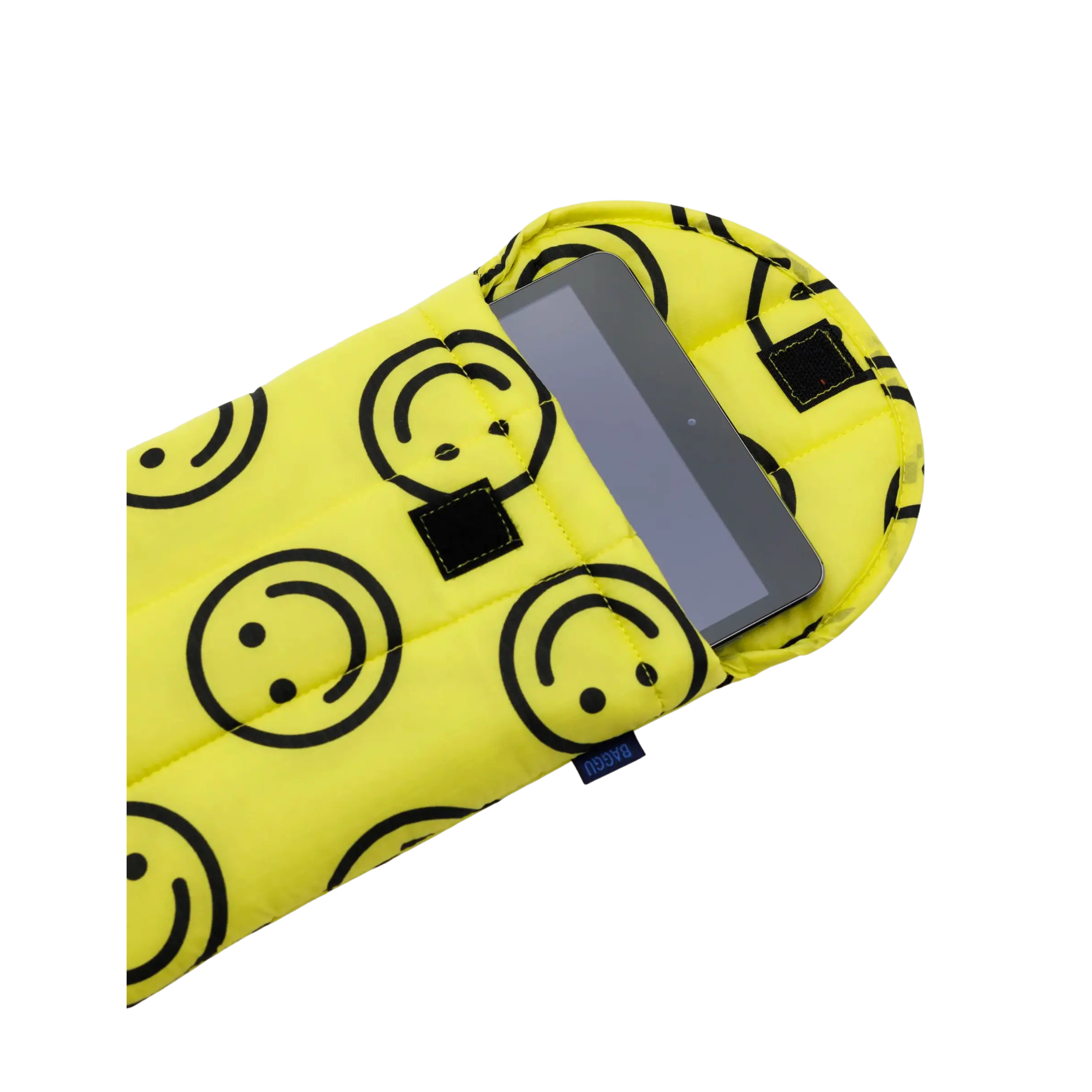 Yellow Happy Puffy Tablet Sleeve - 8"