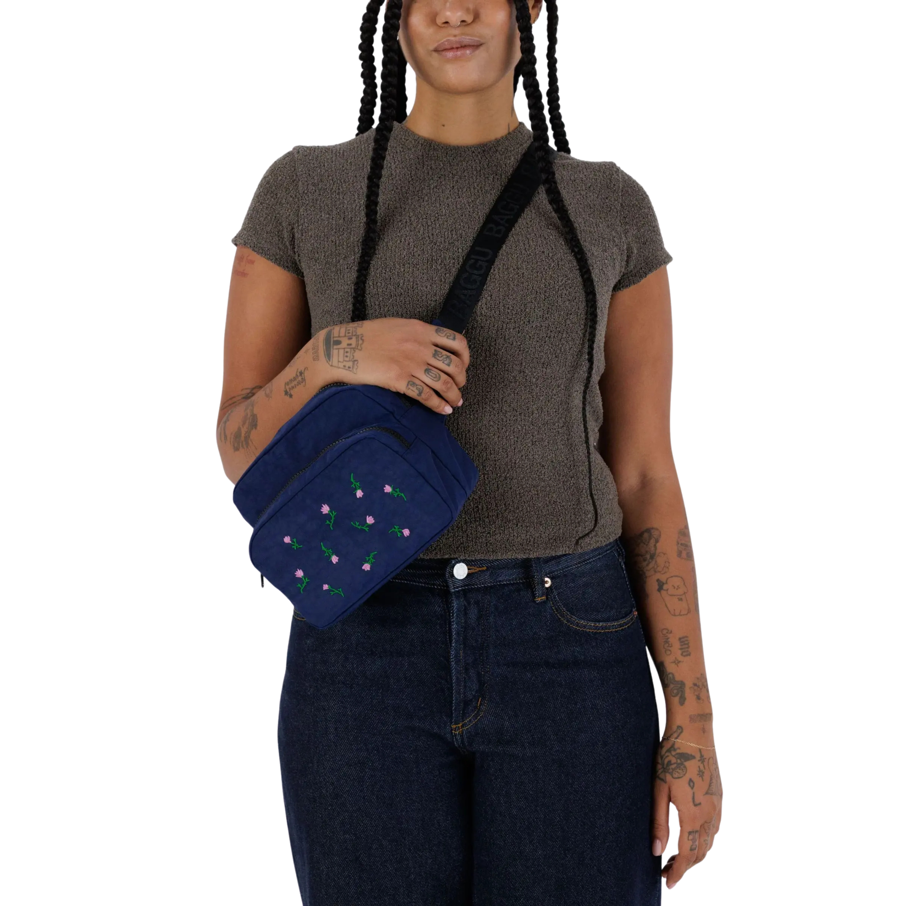 Fanny Pack - Embroidered Wildflower