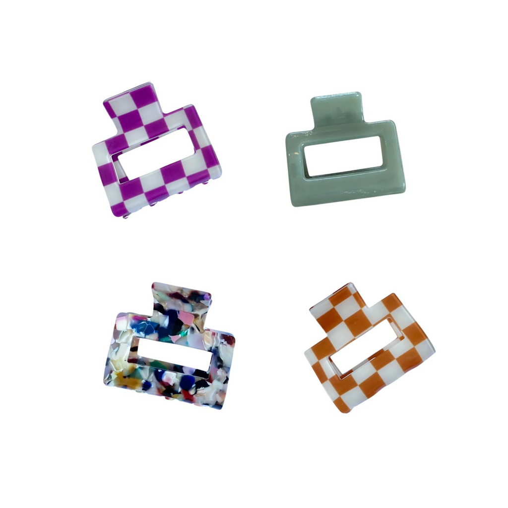 Square Hair Clips