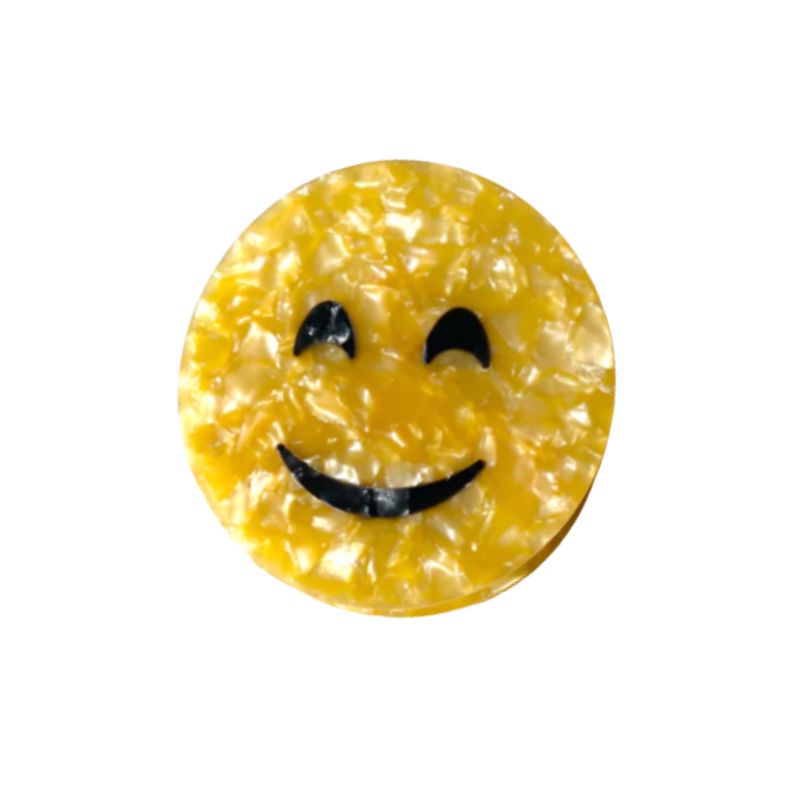 Big Smiley Hair Claw Clip