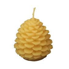 Beeswax Pinecone Candle