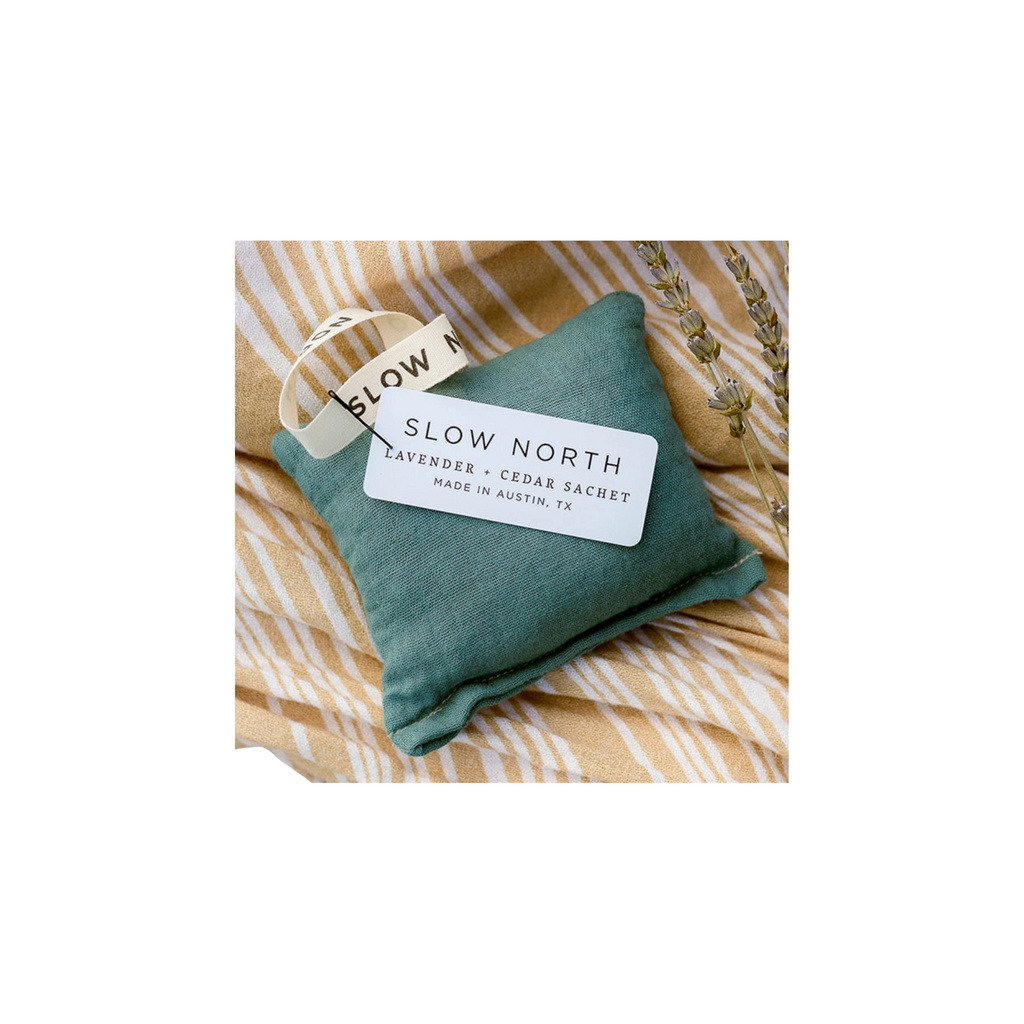 Lavender + Cedar Cotton Sachet - Lagoon