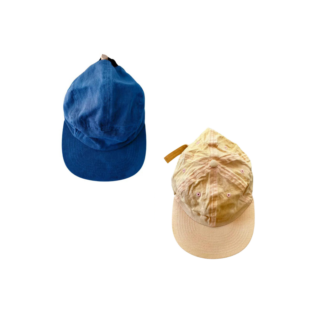 Naturally Dyed Cotton Panel Hat - Kids