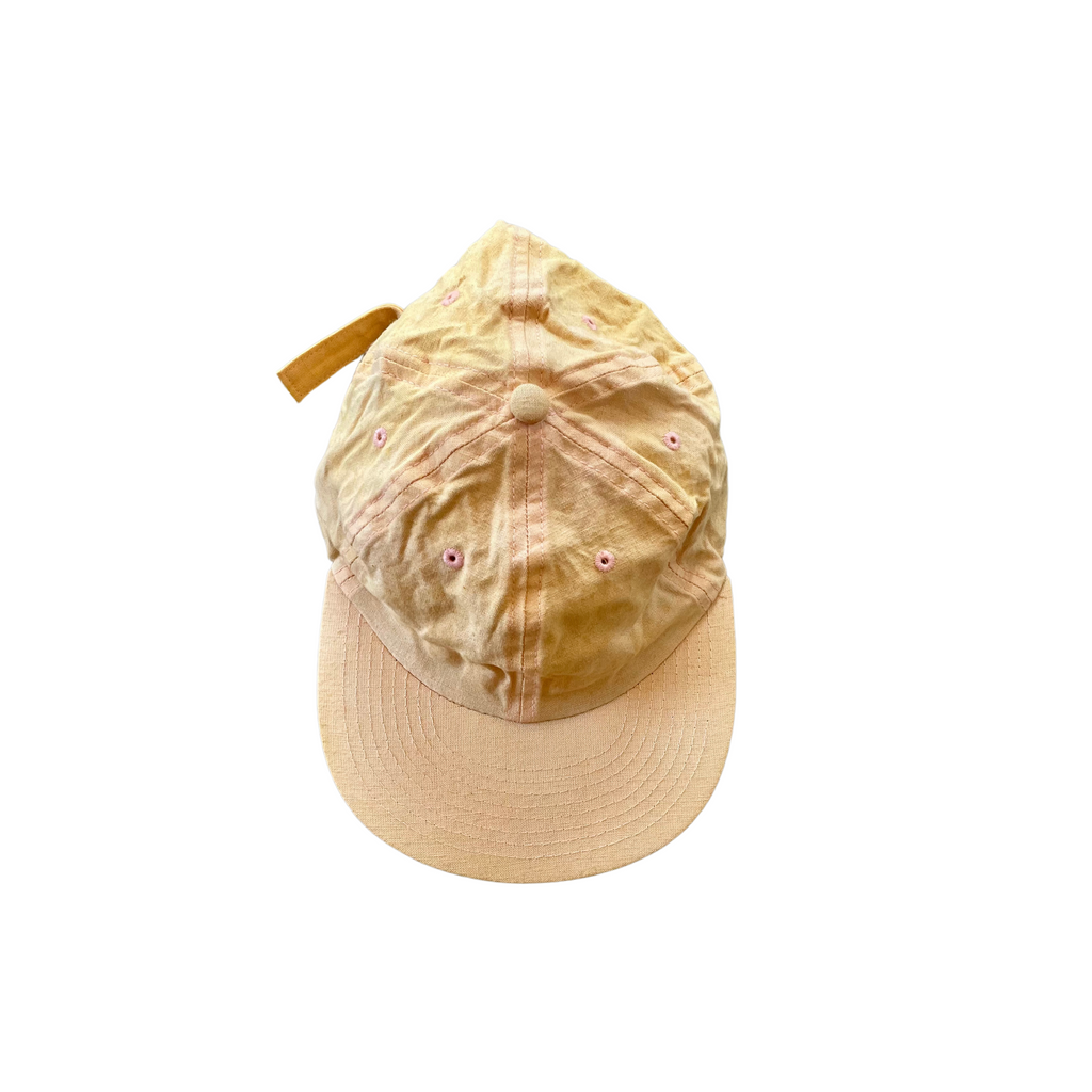 Naturally Dyed Cotton Panel Hat - Kids