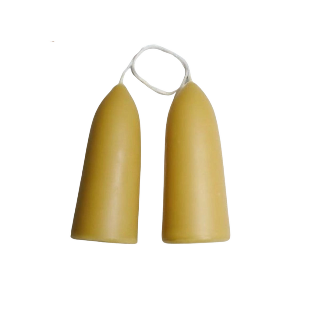 Stubby Hand Dipped Beeswax Candles