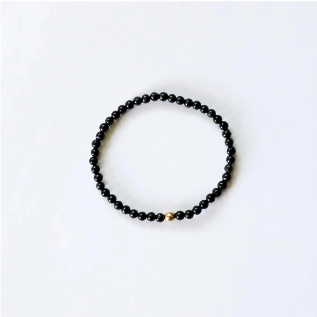 Shungite + Gold Bracelet