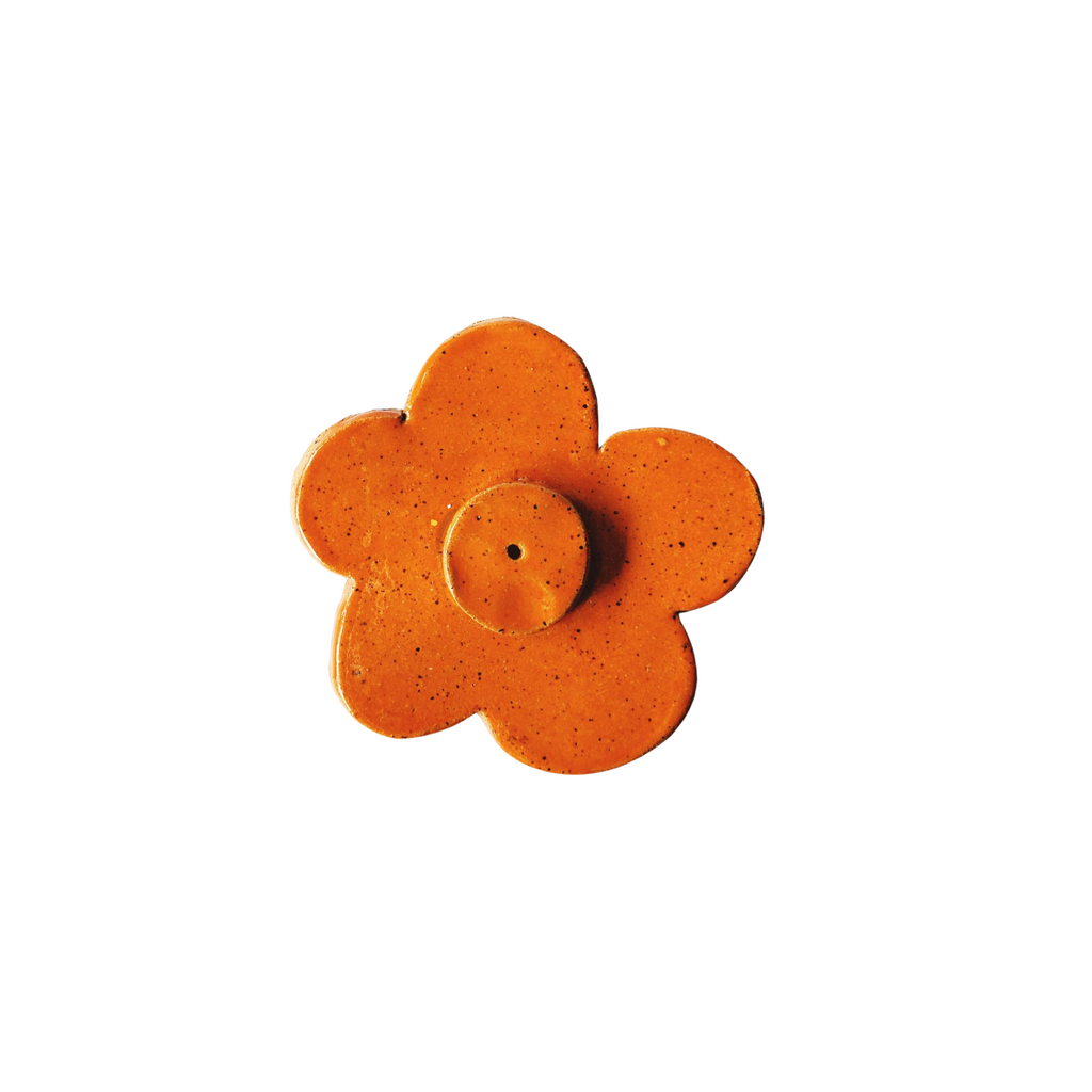 Daisy Incense Holder - Orange