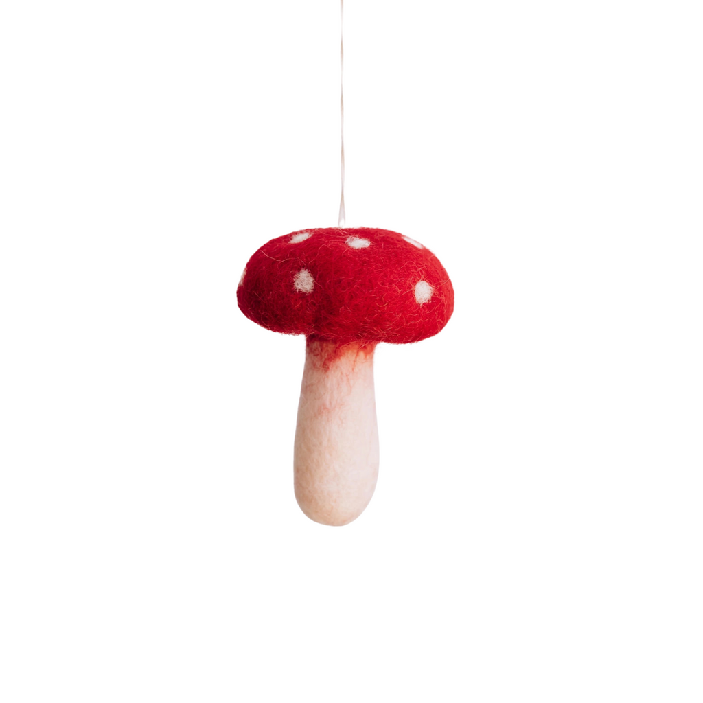 Felt Mushroom Ornament - Large