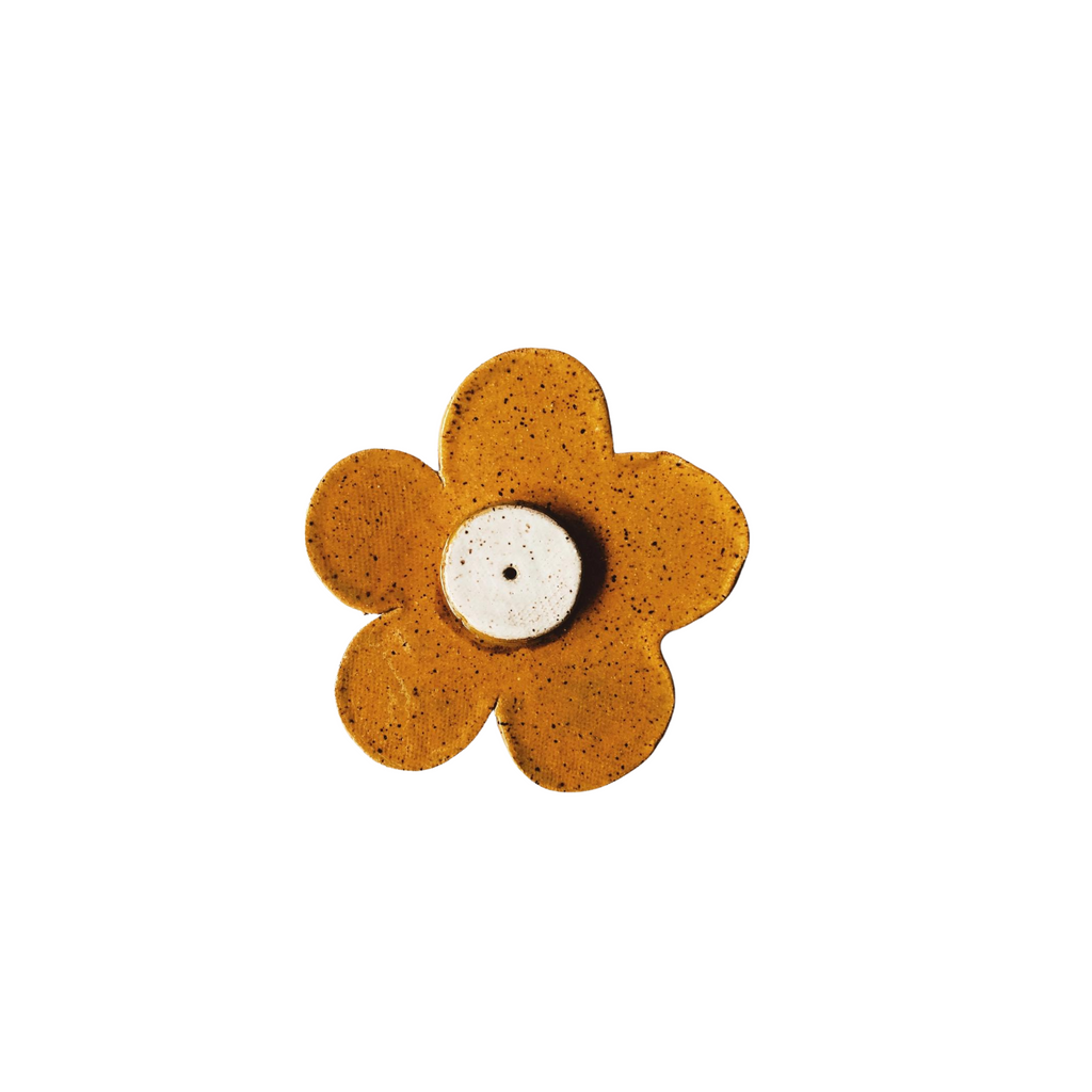 Daisy Incense Holder - Mustard