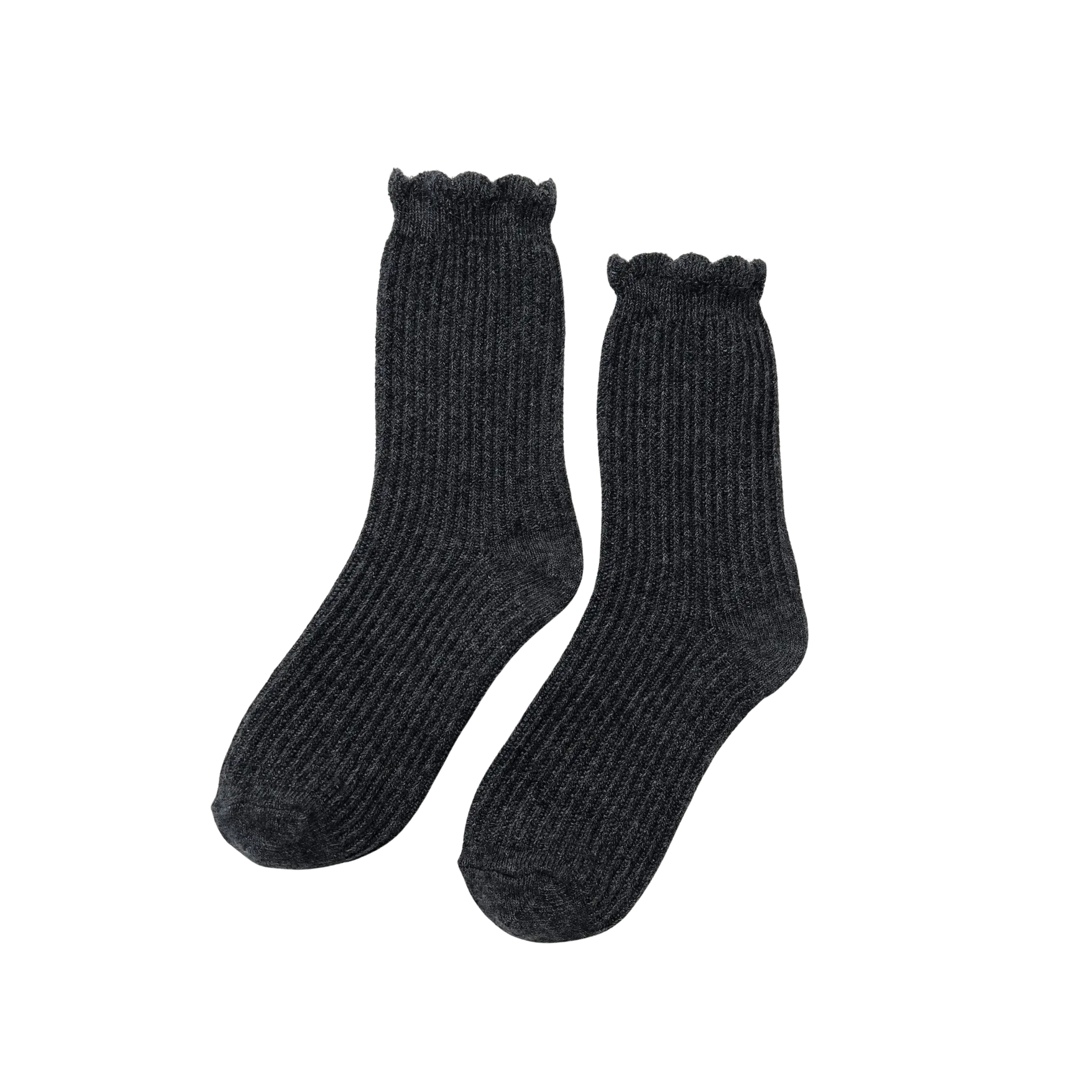 Linen Scallop Socks