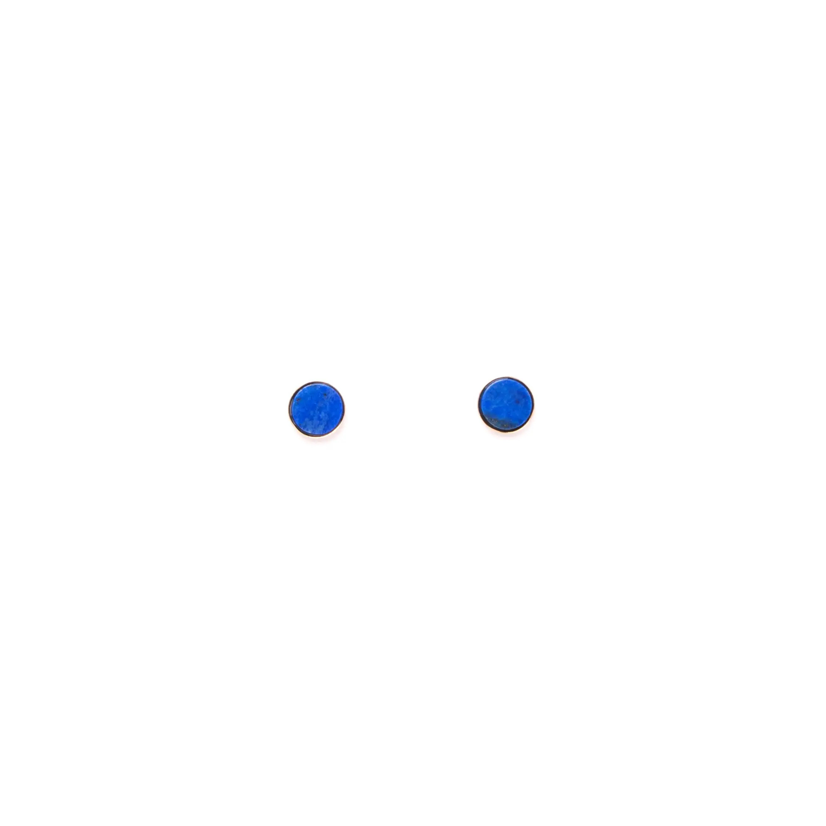 Lapis Circle Studs