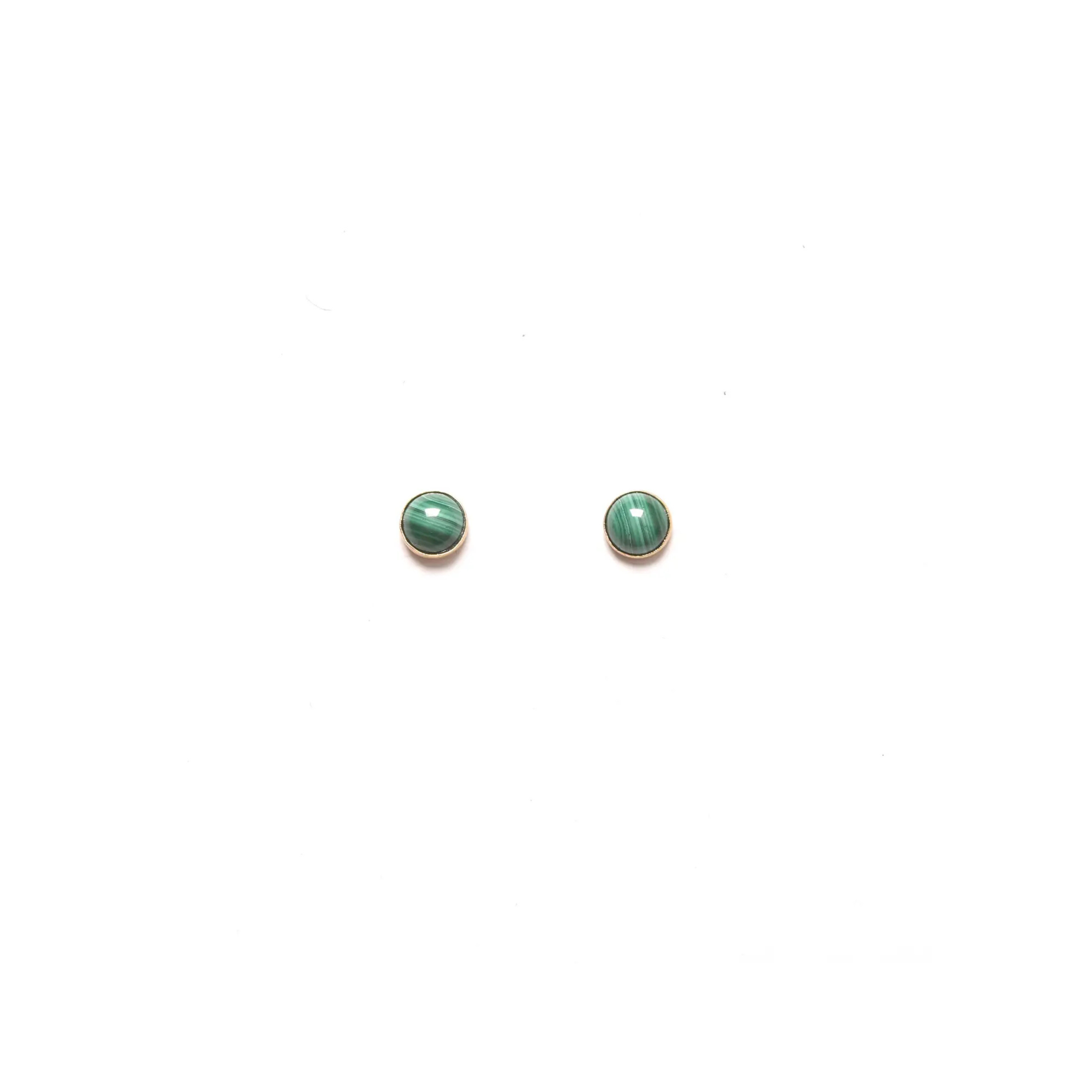Xl Malachite Studs