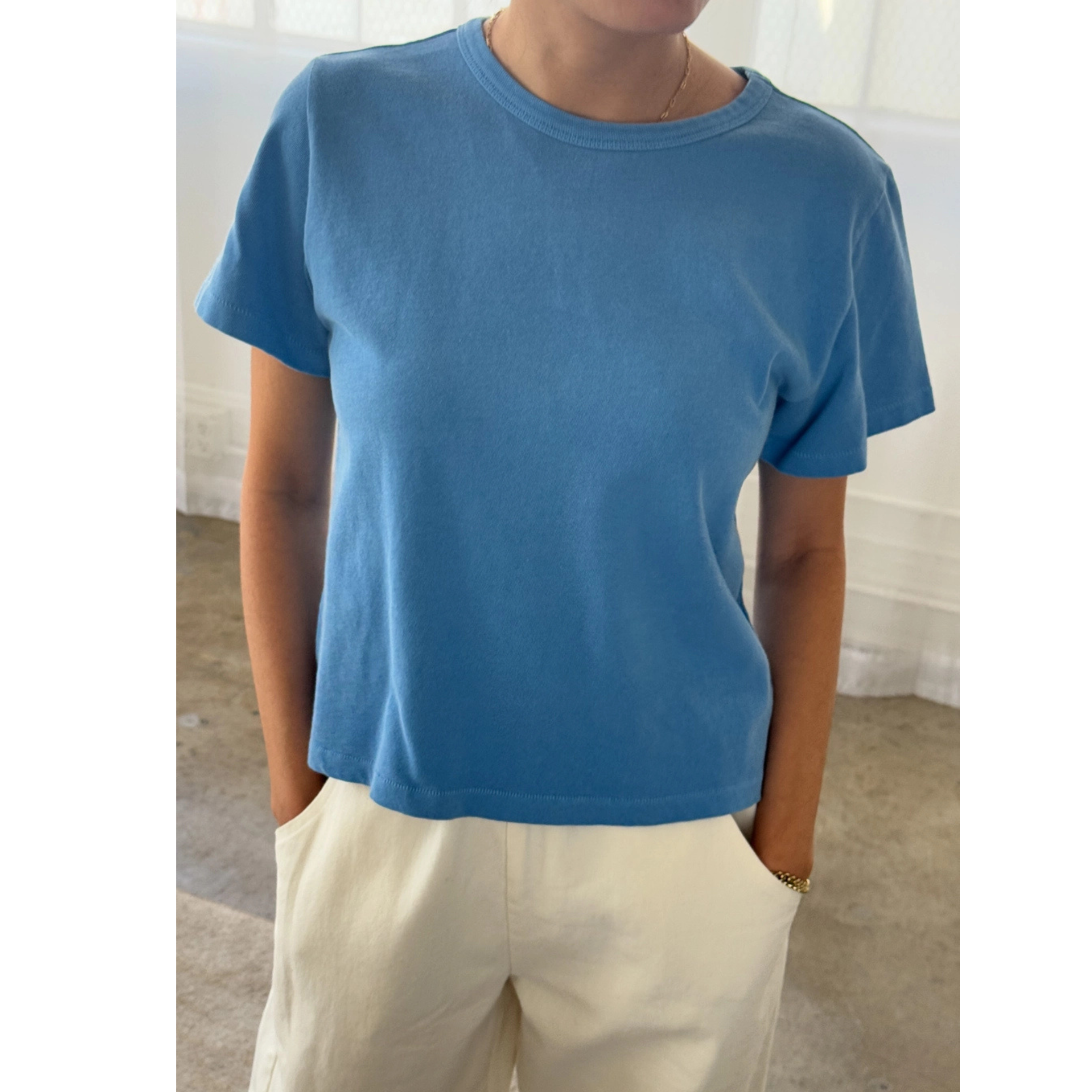 Little Boy Tee - Yacht Blue