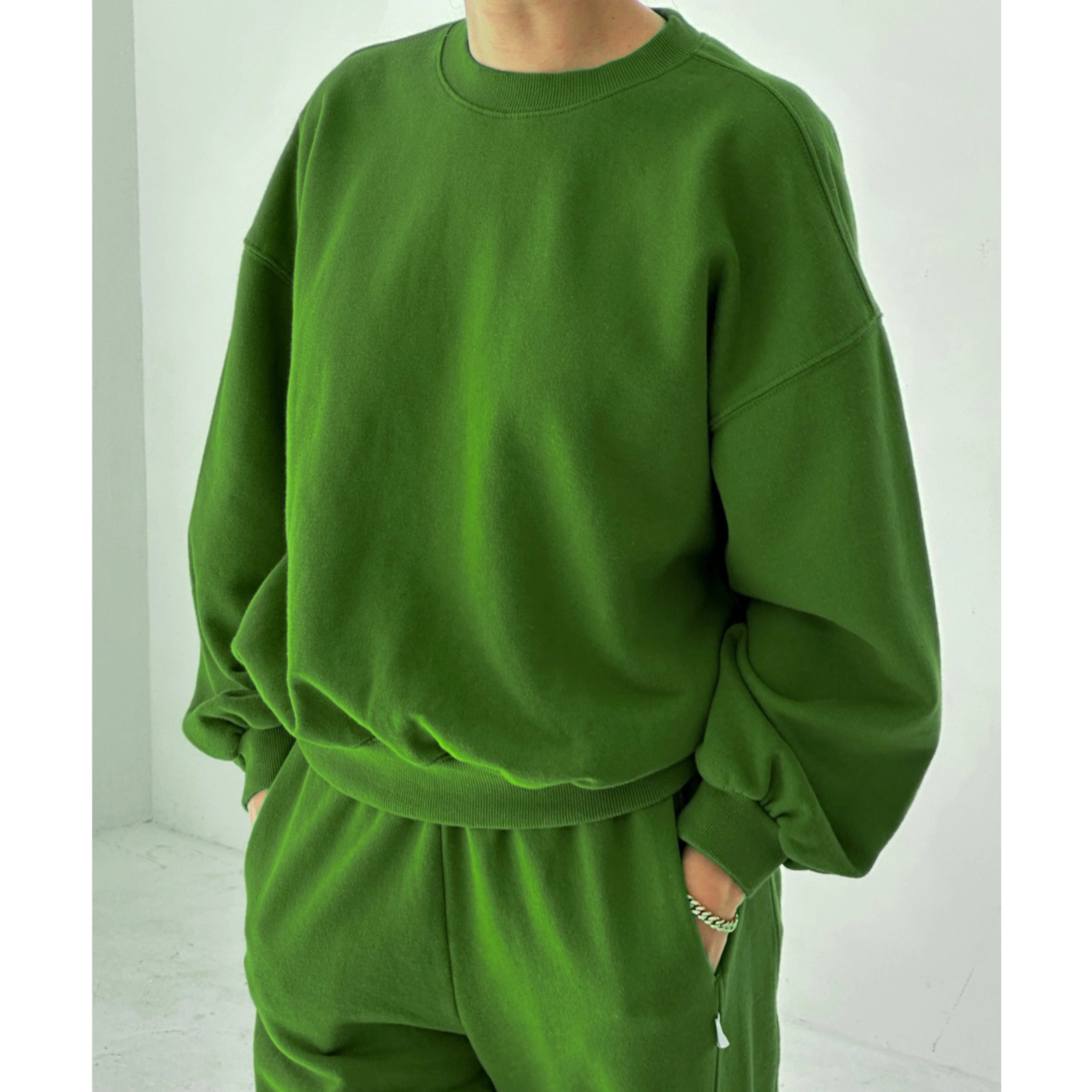 French Terry Core Sweatshirt - Avocado