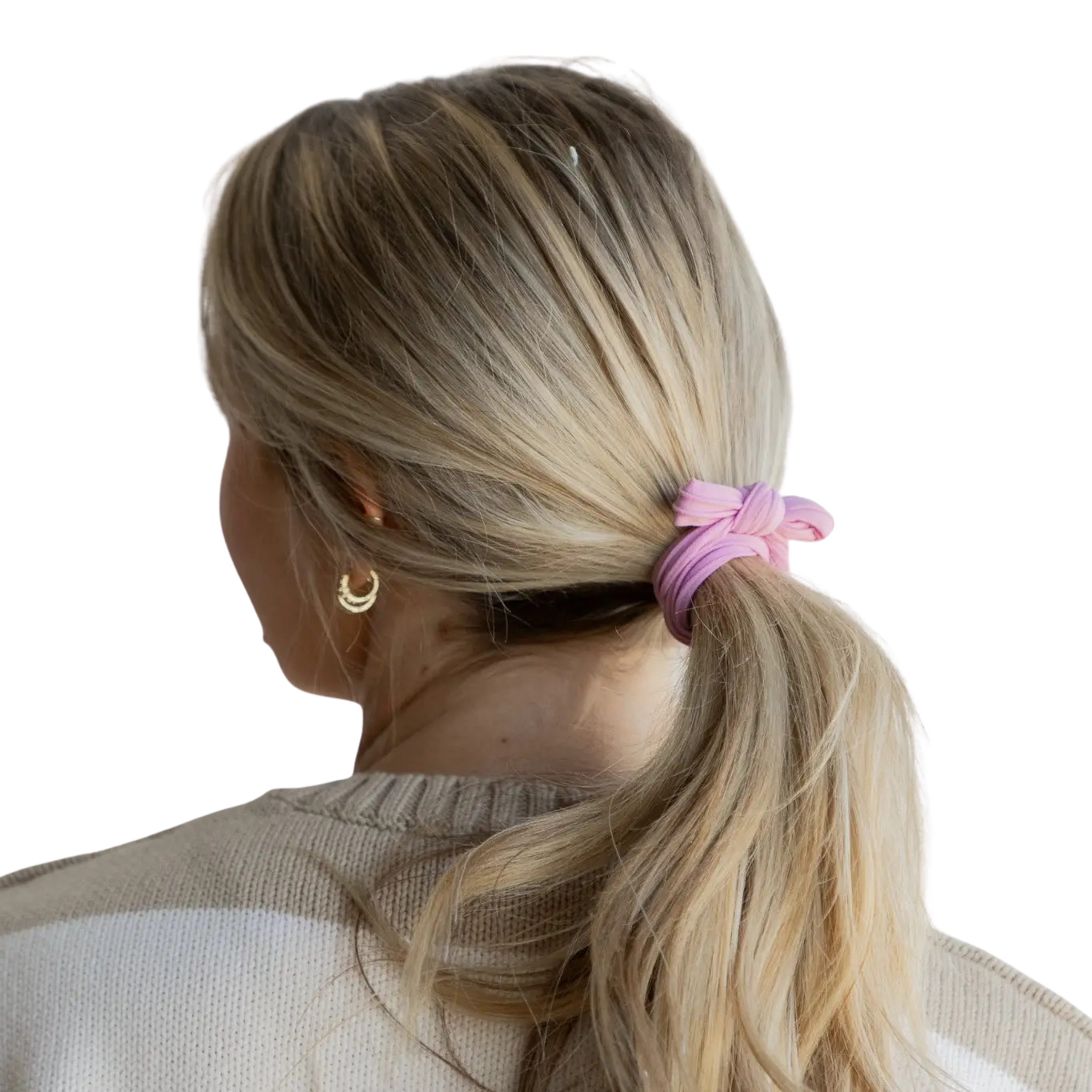 Bow Slick Back Ponytails