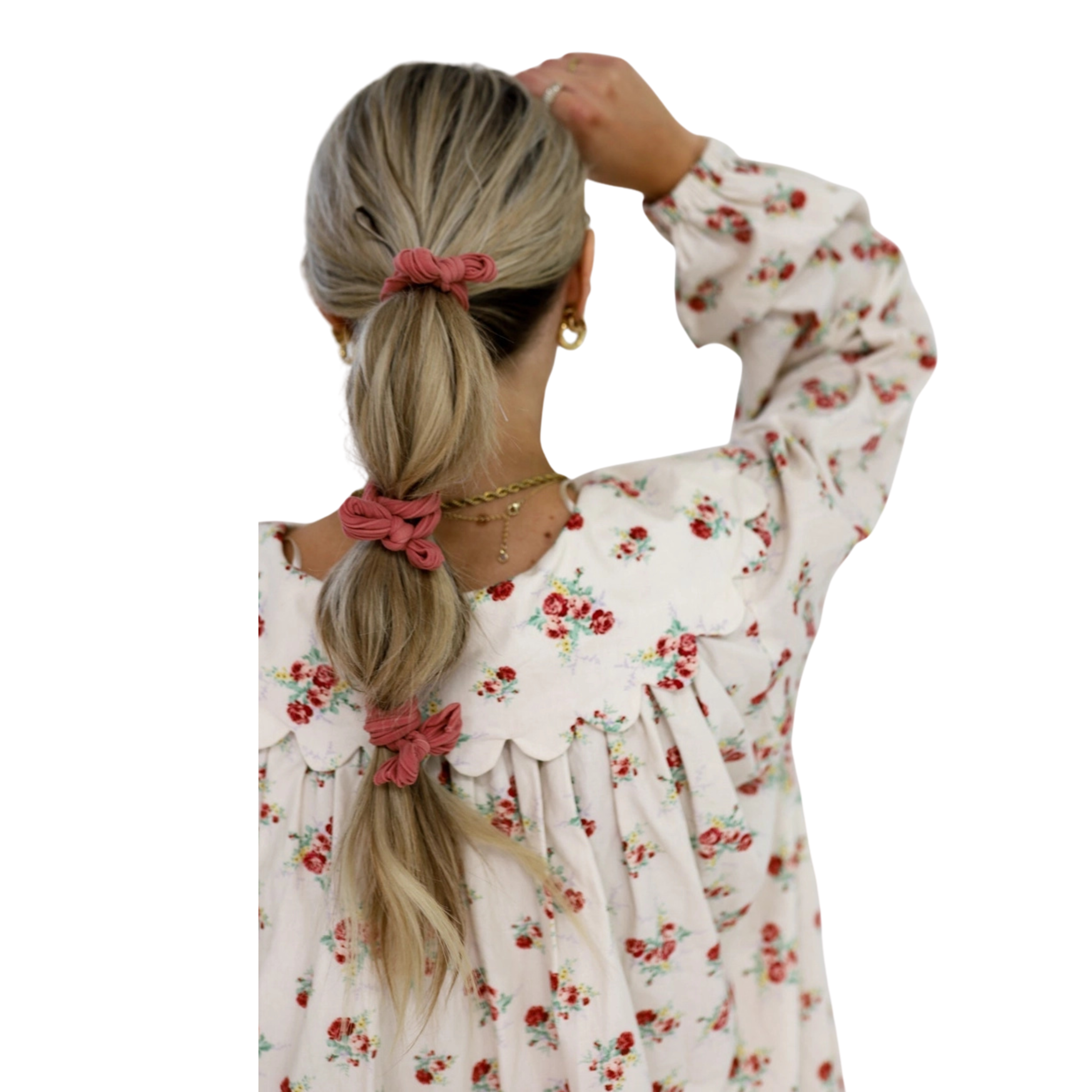 Bow Slick Back Ponytails