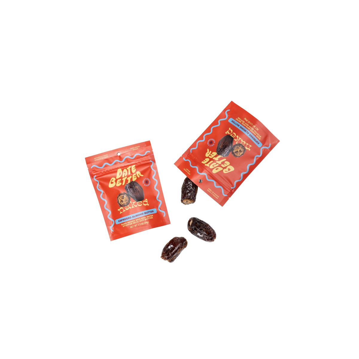 Organic Date Snack Bags - Naked