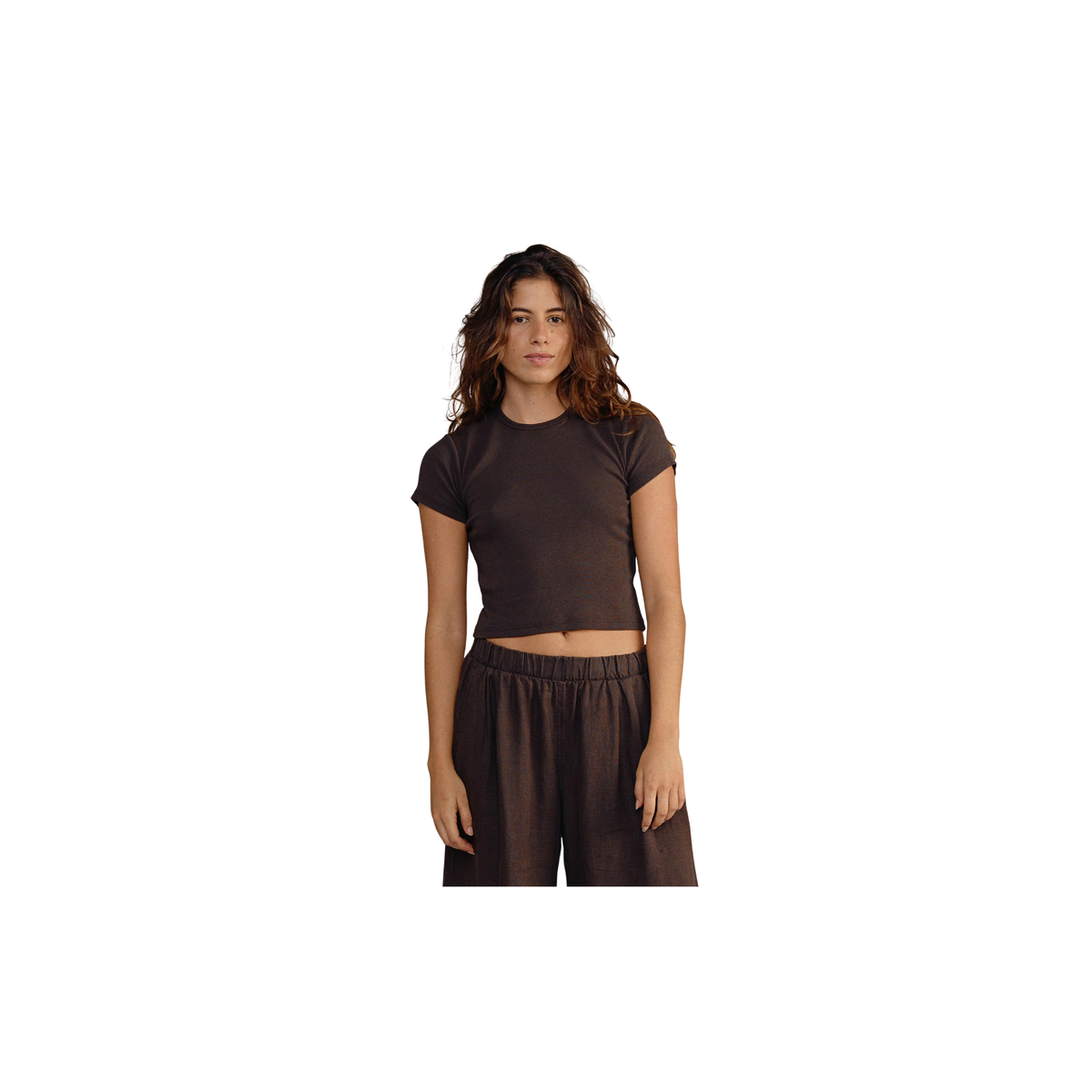 Montreux Cropped Pant - Coffee Bean