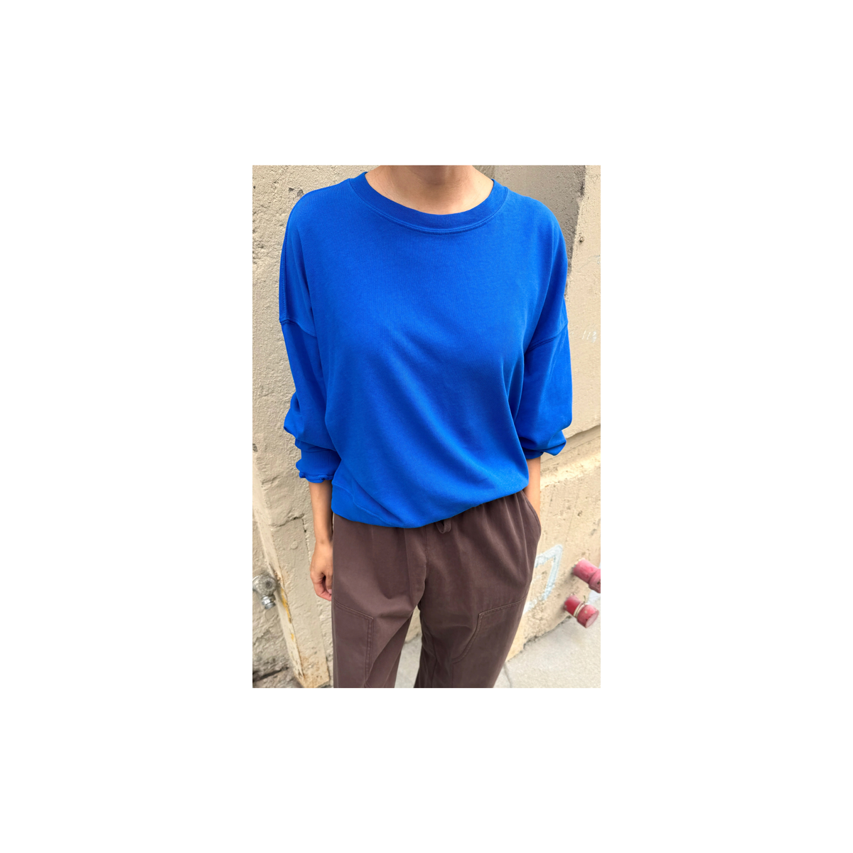 Cali Jersey Sweatshirt - Cobalt