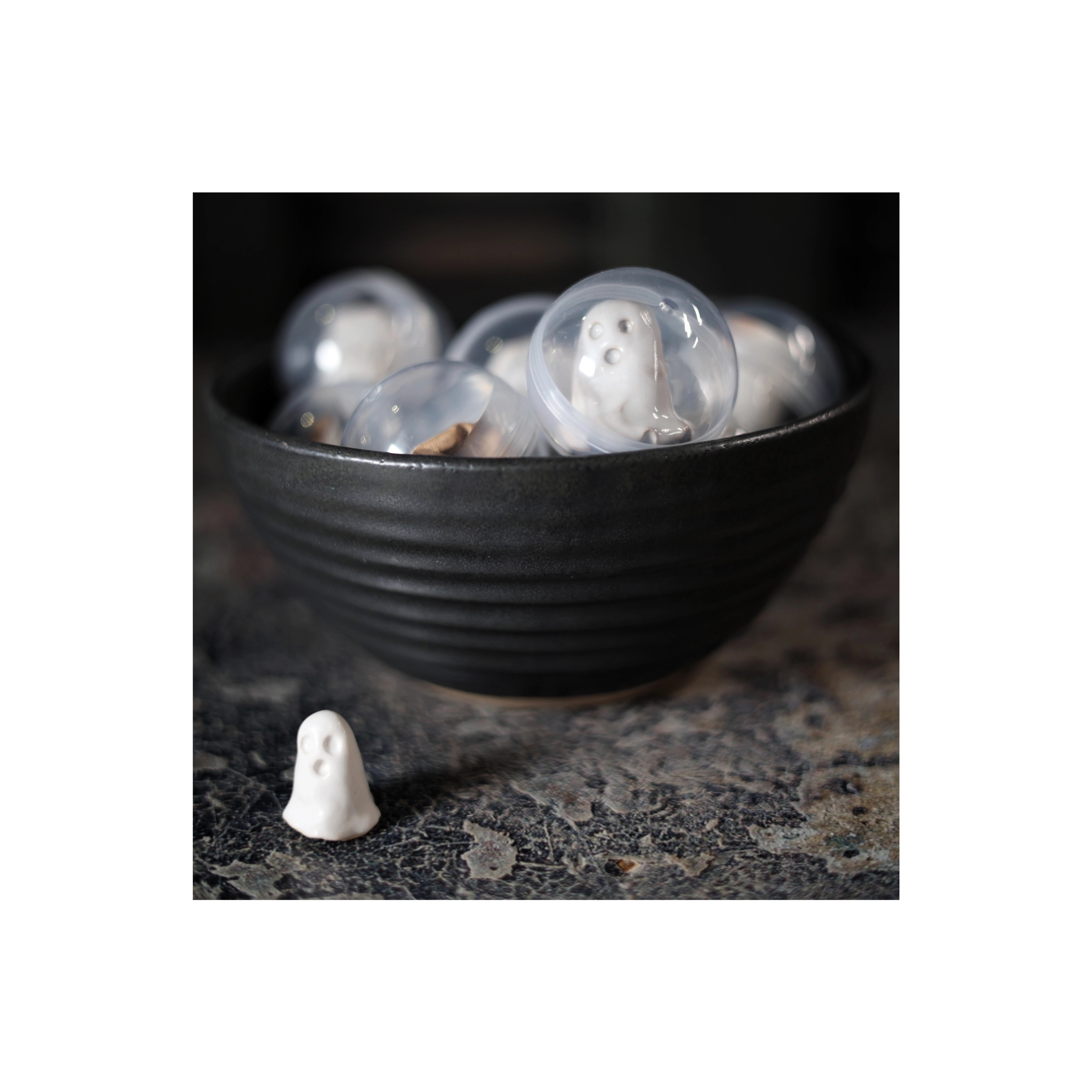 Handmade Tiny Ceramic Ghost
