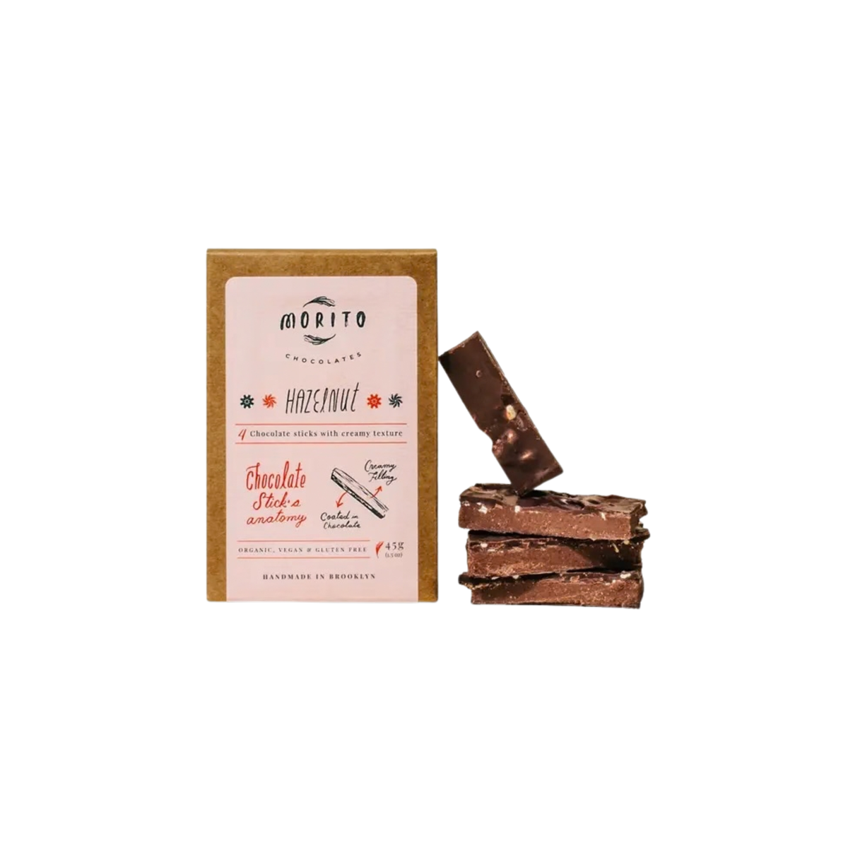 Vegan Chocolate Sticks - 4 Pack