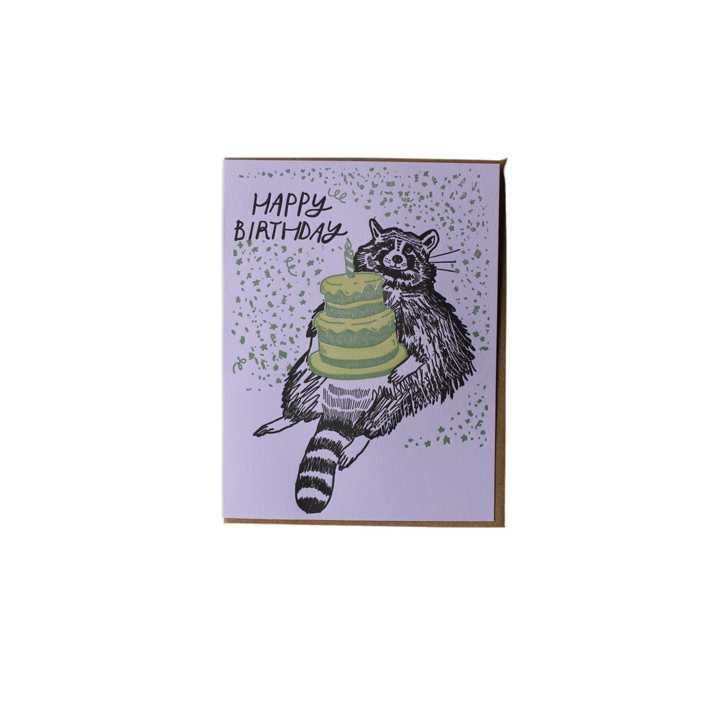 Birthday Raccoons Card