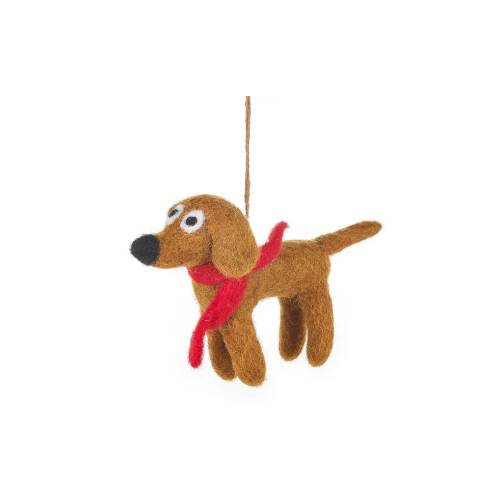 Felted Dog Ornament