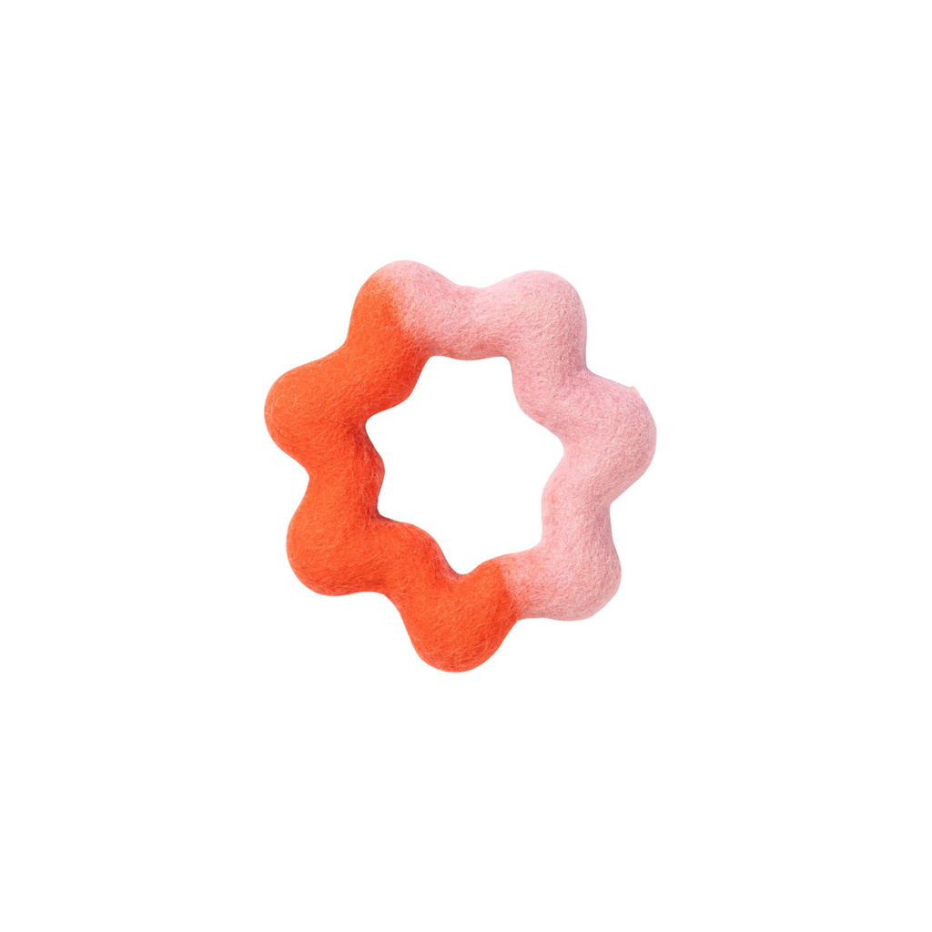 Wiggle Ring Felt Dog Toy